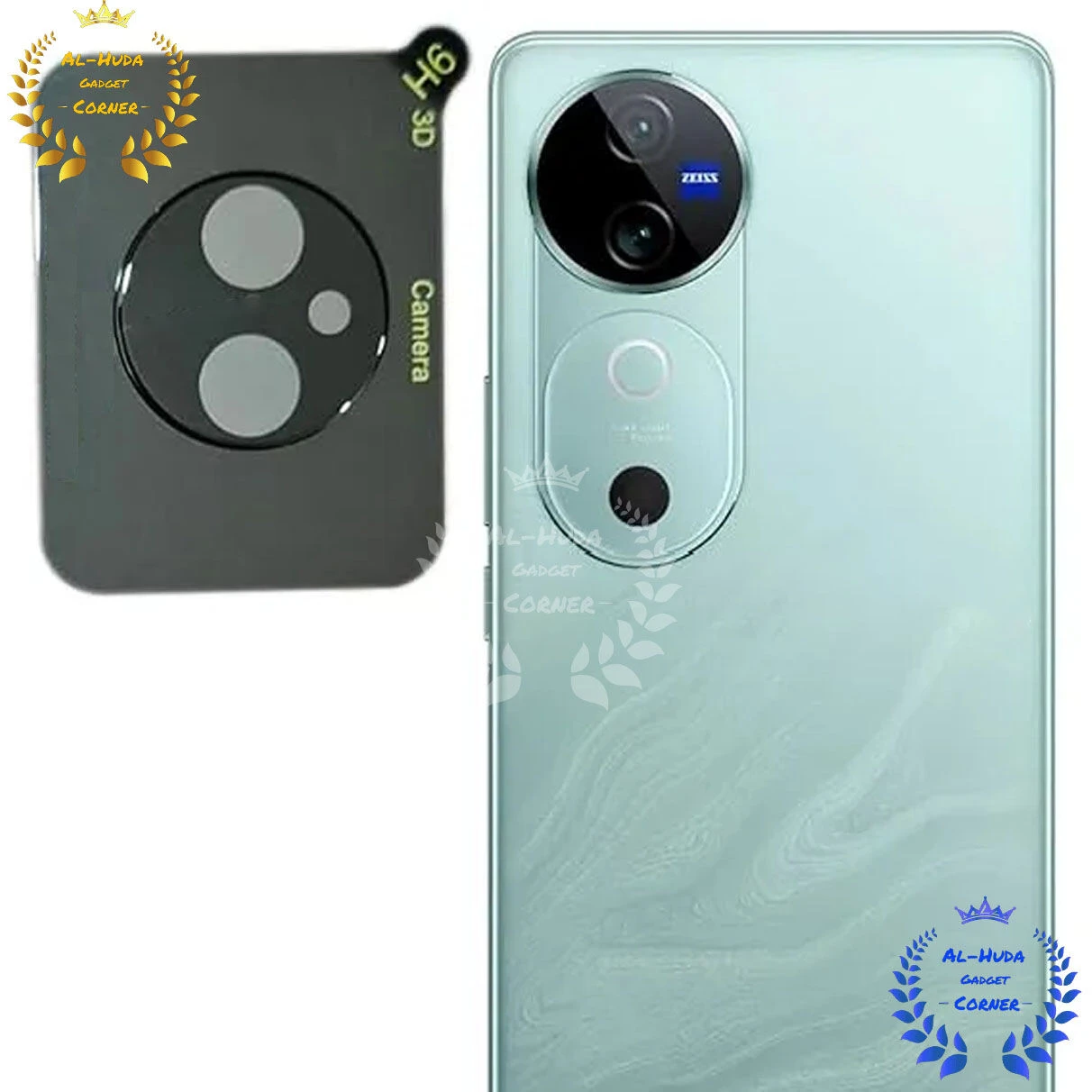 vivo V40 5G Back 9H Full Camera Lens Protector Rear 9H 3D Camera Lens Protector,Upgraded HD,Clear Scratch Resistant [With Photo Friendly Flash Cut]