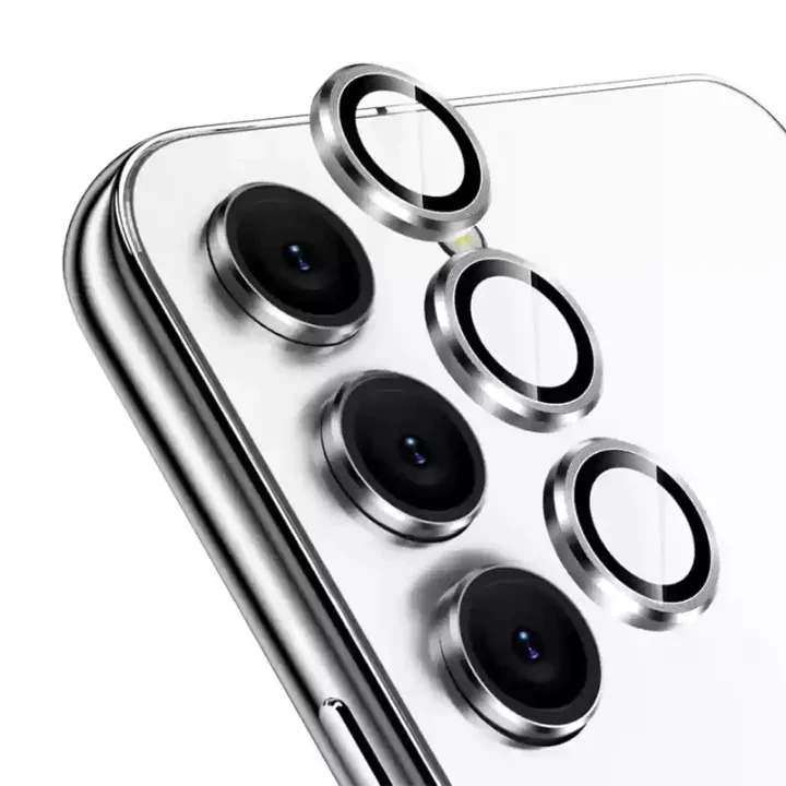 For infinix Hot 50 Pro / infinix Hot 50 Pro Plus Camera Protector WSKEN Metal Ring Tempered Glass Camera Lens Protector