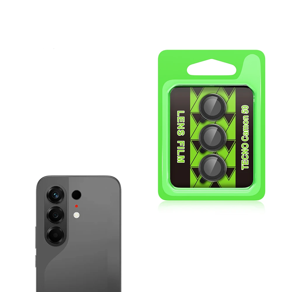 Camera Protector For Tecno Camon 50 5G WSKEN Metal Ring Tempered Glass Camera Lens Protector