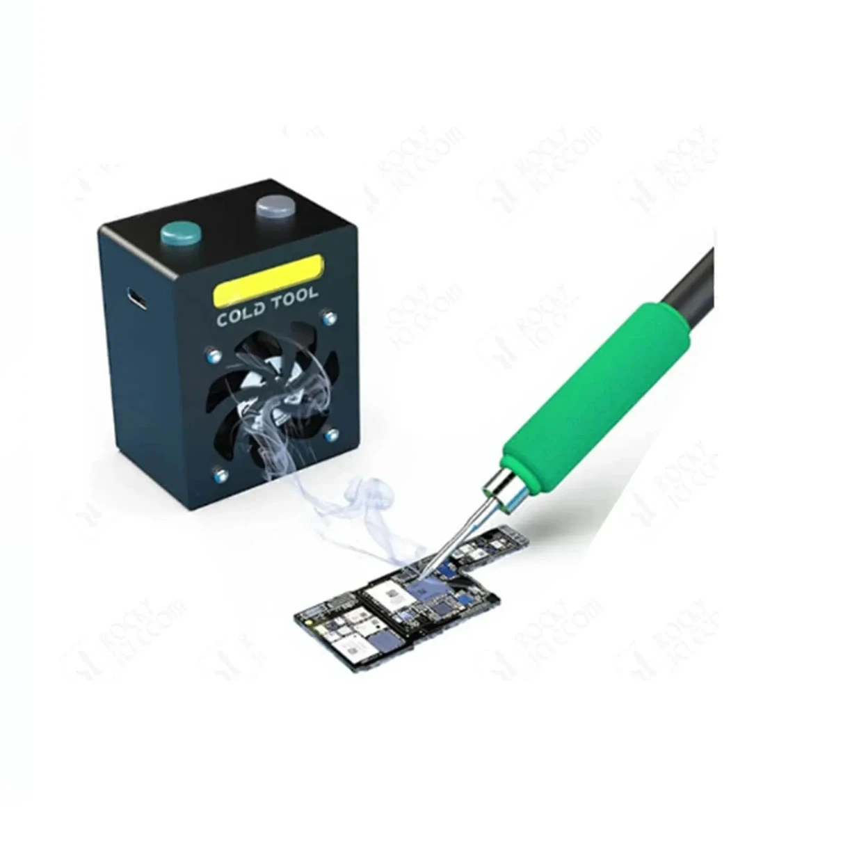 PORTABLE COOLING FAN WITH LED LIGHT