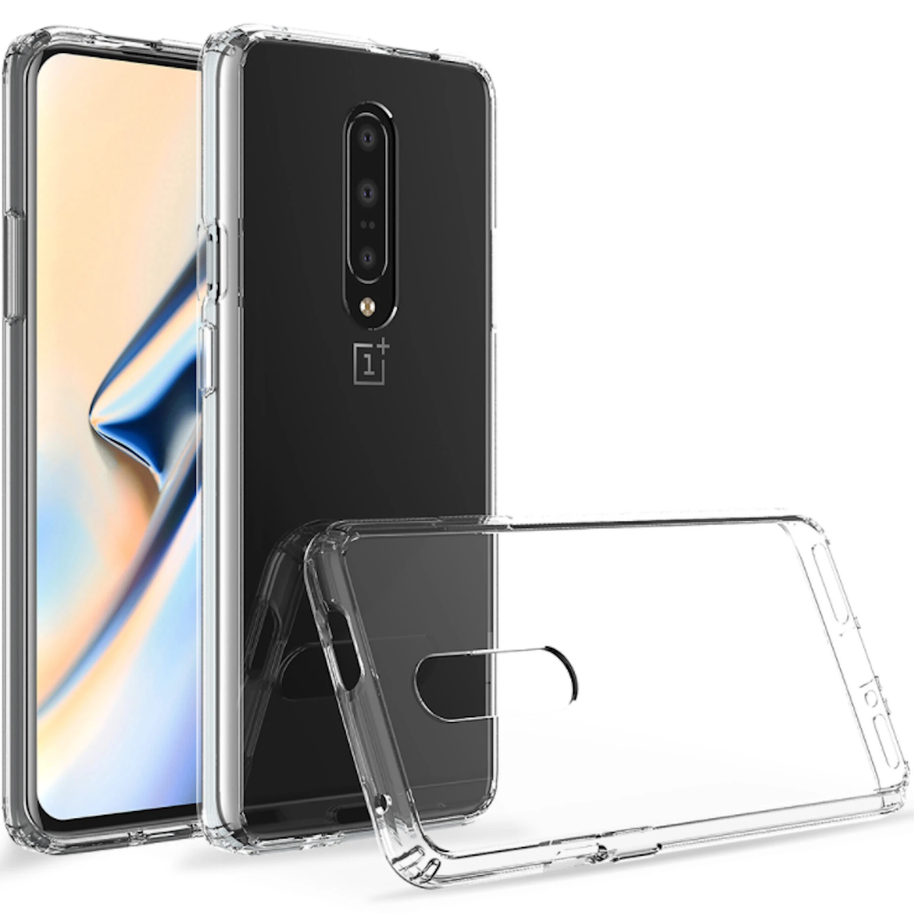 For One Plus 7 Pro Clear Transparent Soft TPU Back Case Cover