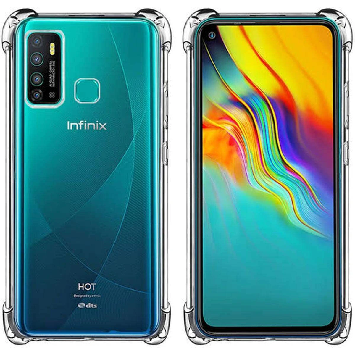 For Infinix Hot 9 Play Premium Silicone Case Crystal Clear Soft TPU Ultra-Thin Transparent Flexible Protective Mobile Phone Back Cover