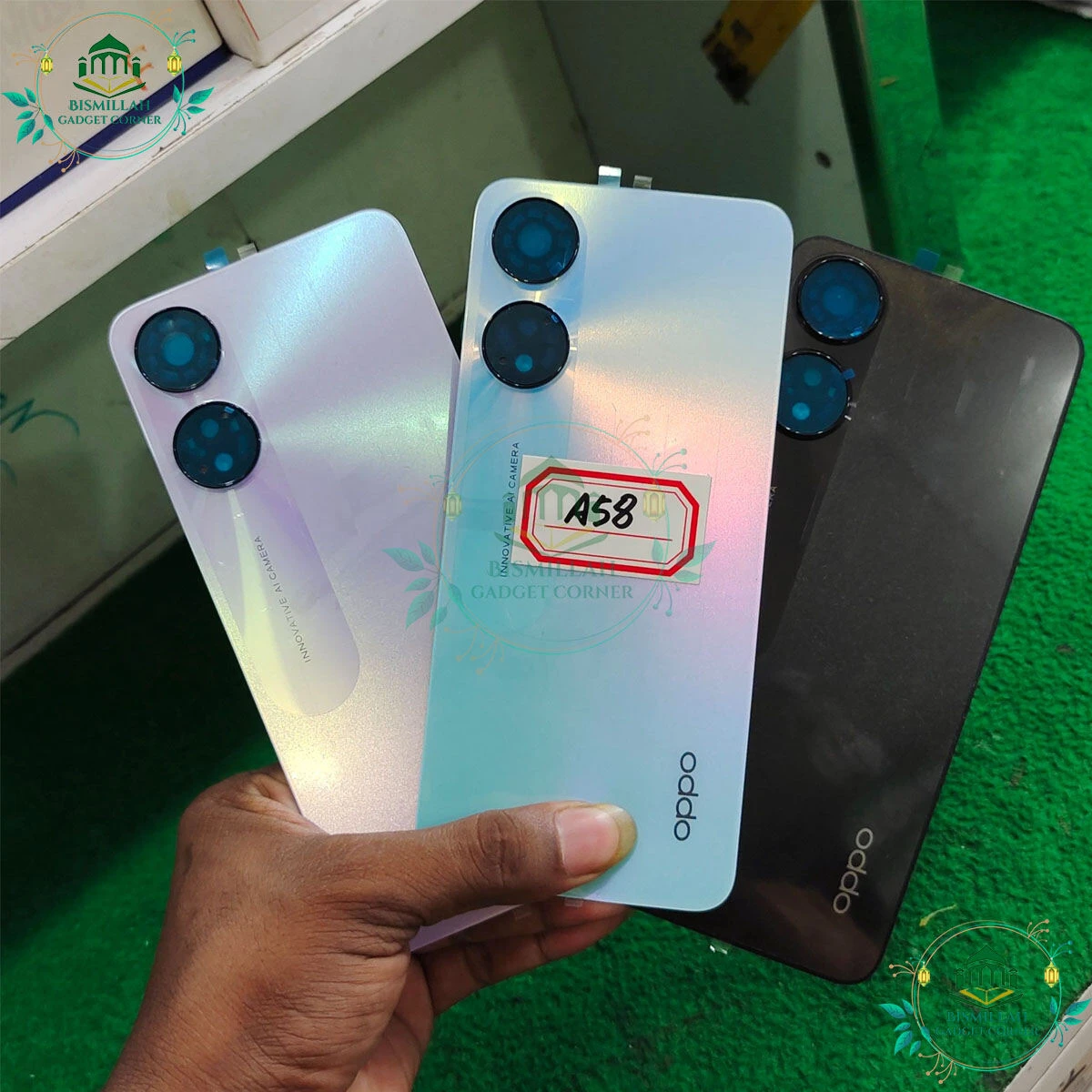 Replacement Backshell Panel for Oppo A58 Battery Back Door Back panel