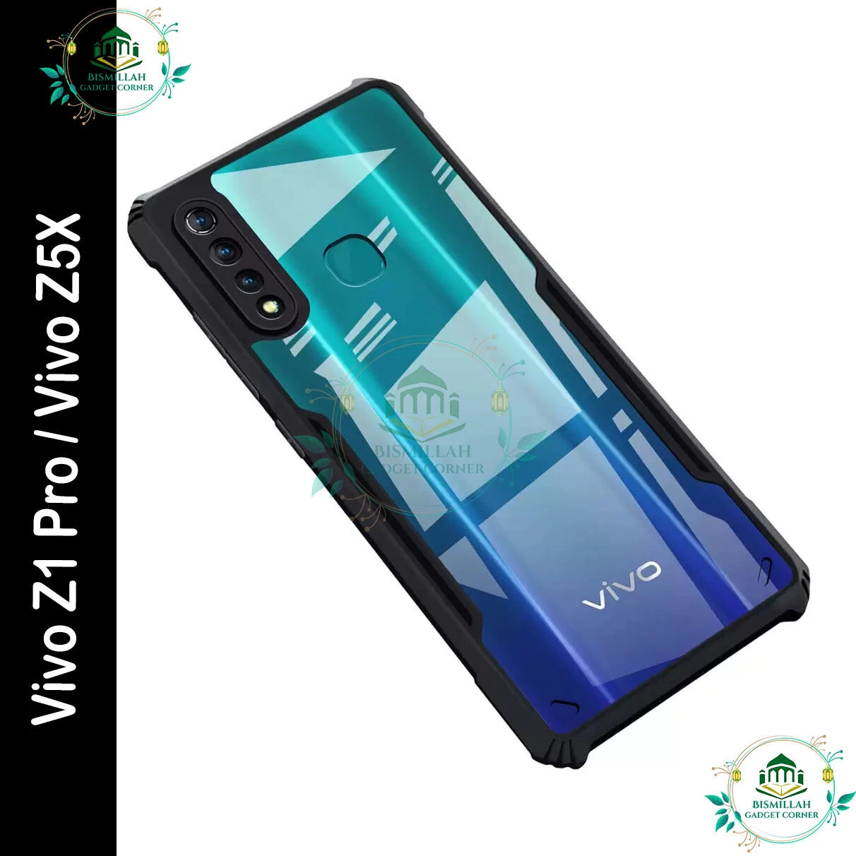 Back Cover for Vivo Z1 Pro / Vivo Z5X (Black Xunnd , Camera Bump back cover