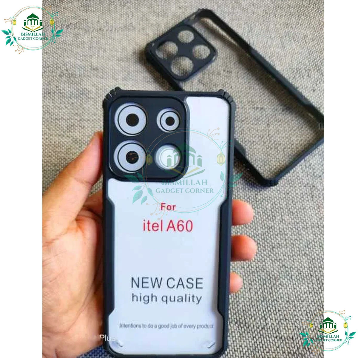 Itel A60 Back Cover Silicon Case Soft Handy Back Case Itel A60 Slicon Tpu Case Black