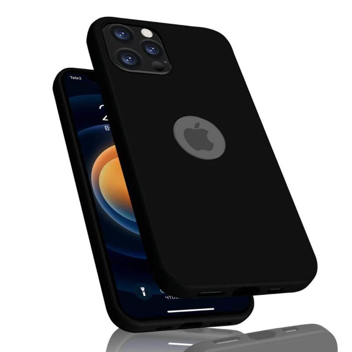 For iPhone 11 Pro Premium Silicone Matte Soft Phone Case - Black