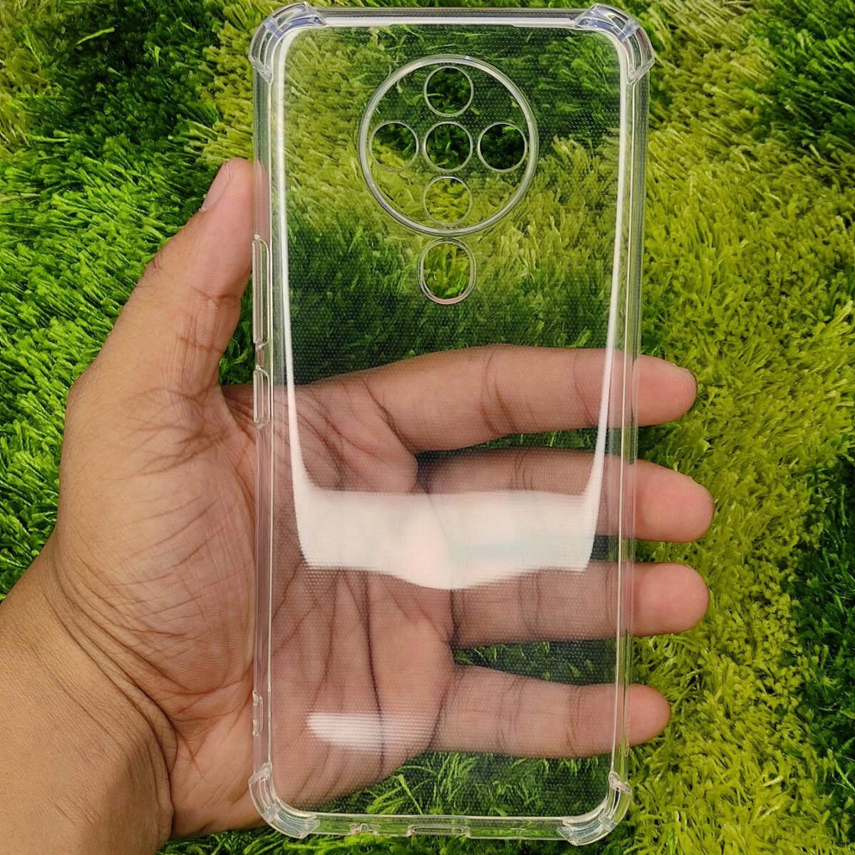 Tecno Spark 6 Shockproof TPU Bumper Clear Acrylic Mobile Phone Case For Tecno Spark 6 Back Cover - Phone