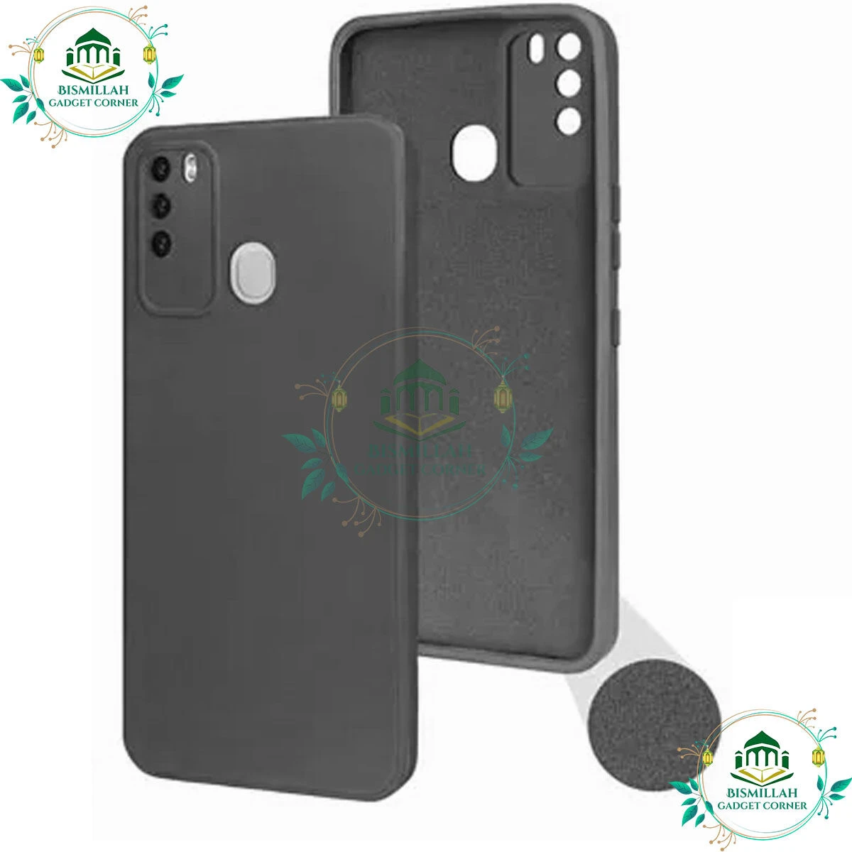 For ITEL Vision 2 Liquid Silicone Soft Gel Rubber Shockproof Cover Mobile Phone