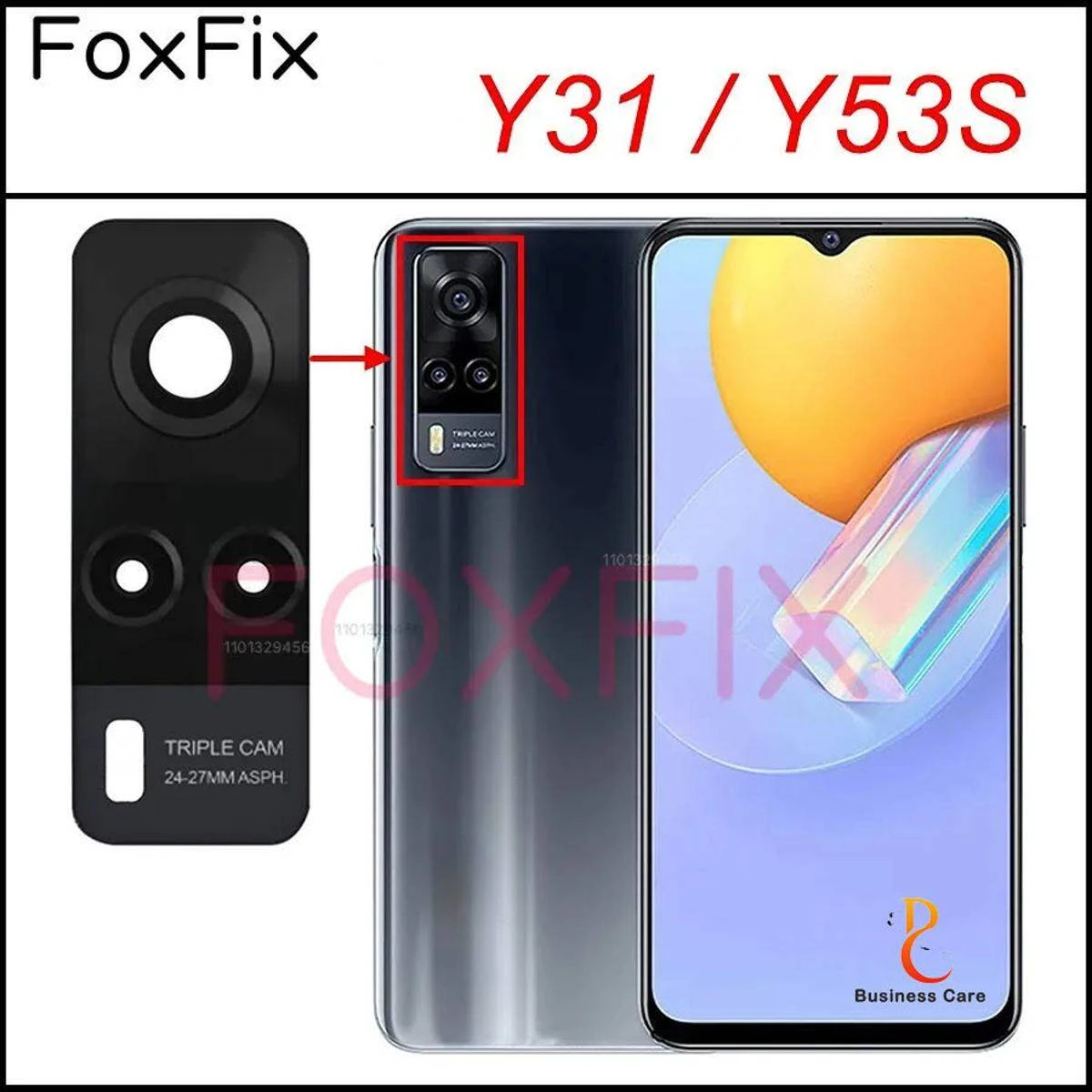 Camera Lens for Vivo Y53s Black and Blue