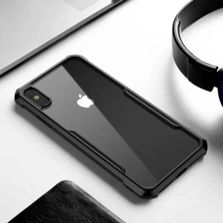 For Apple iPhone XS Max Hard Case Transparent Silica Gel Matte Shockproof Slim Thin Cover Phone Casing