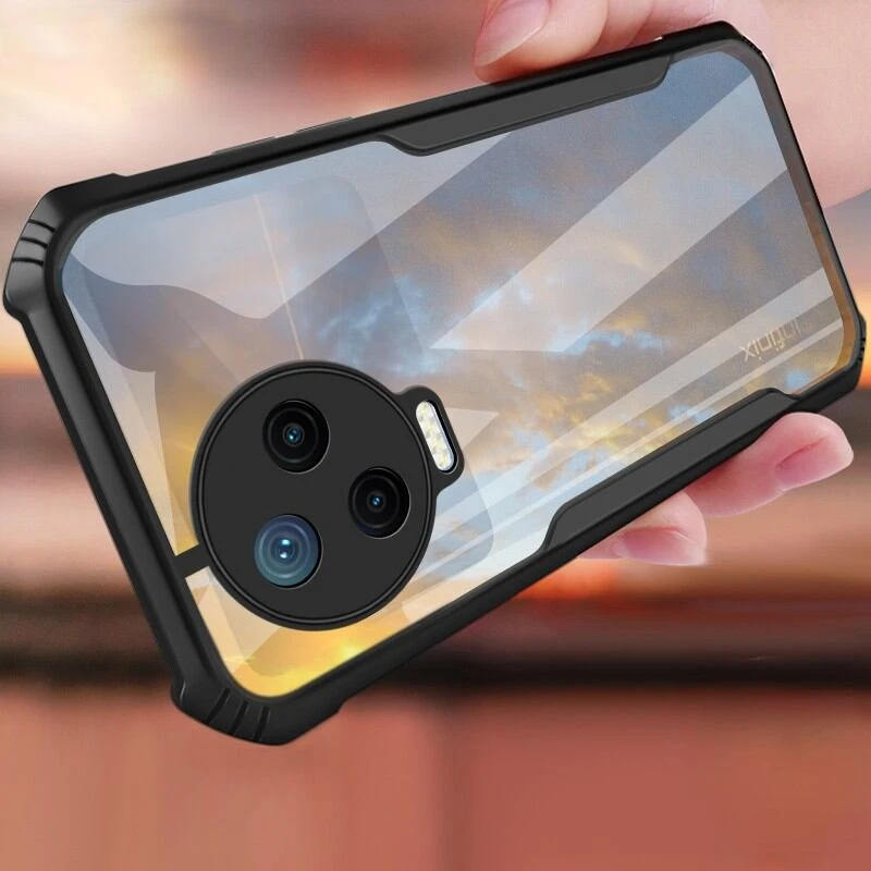 Xundd Cover For Infinix  Note 12 Pro/Note 12 (2023) Shockproof TPU Bumper Clear Acrylic Mobile Phone Case For Infinix  Note 12 Pro/Note 12 (2023) Back Cover
