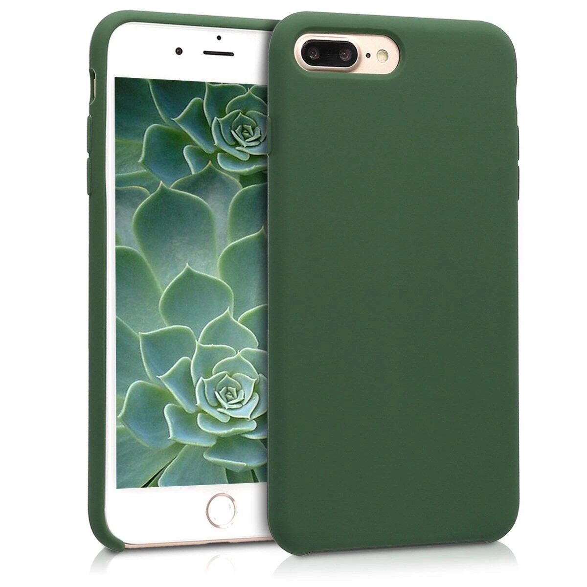 Liquid Silicone Phone Case For iPhone 8 Plus Soft Mobile Back Cover.