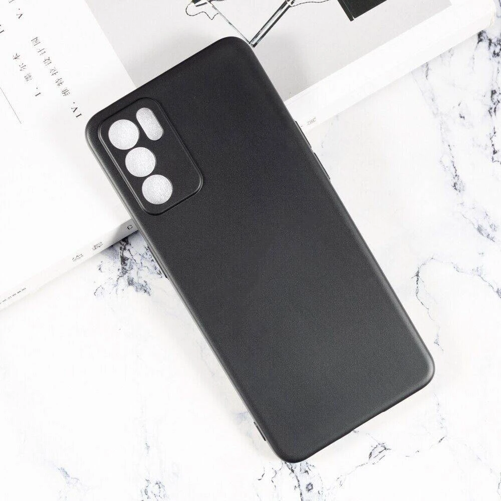 Reno 6 Liquid Silicone Back Cover Case With TPU & Matte Finish