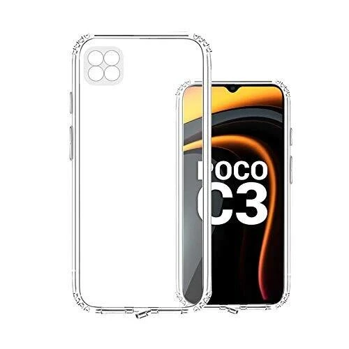 For Xiaomi Poco C3 Premium Silicone Case Crystal Clear Soft TPU Ultra-Thin Transparent Flexible Protective Mobile Phone Back Cover
