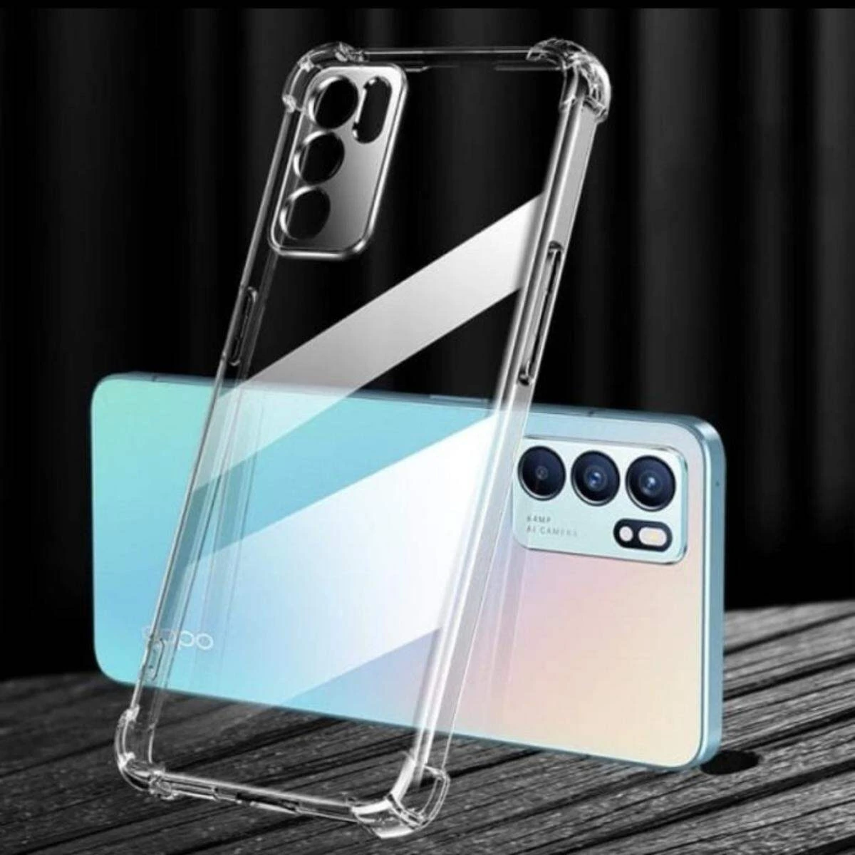 For oppo reno6 Premium Silicone Case Crystal Clear Soft TPU Ultra-Thin Transparent Flexible Protective Mobile Phone Back Cover Back Case