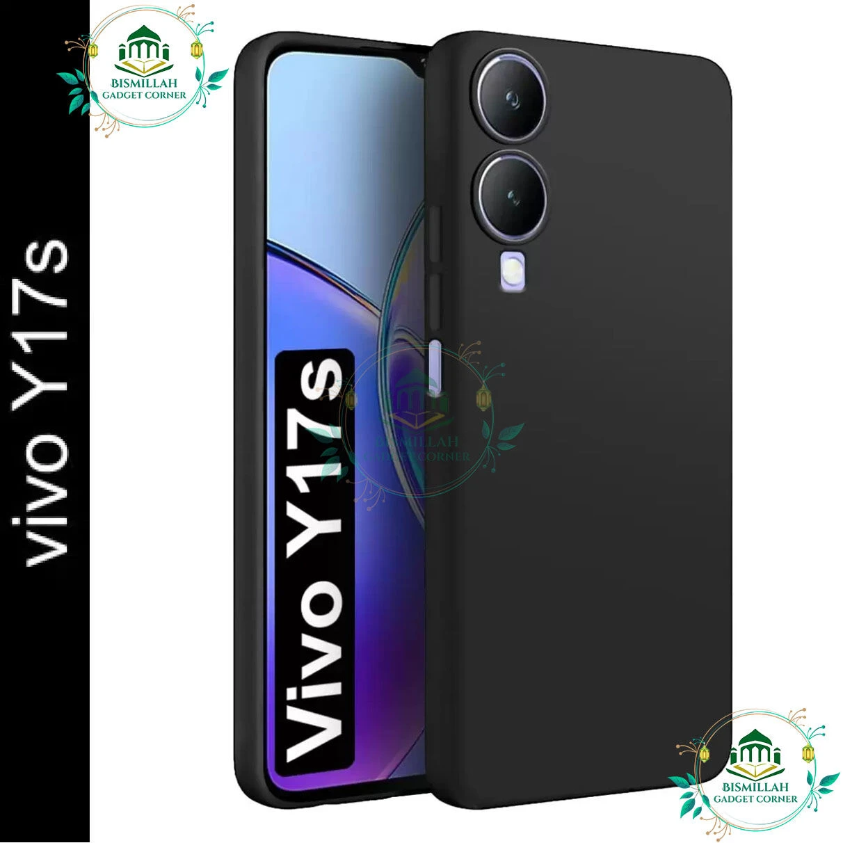 back cover For Vivo Y17s back case Premium Luxury Protect Back Cover Soft Case
