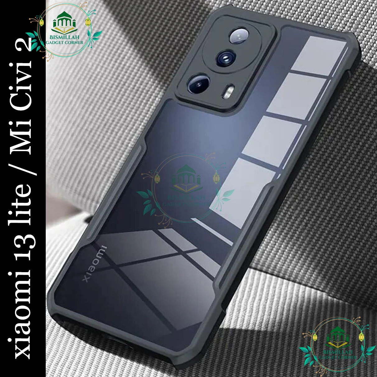 Xundd Back Cover for Xiaomi 13 Lite 5G Case, Mi 13 Lite 5G, Mi civi2 Transparent Hybrid Hard PC Back Bumper