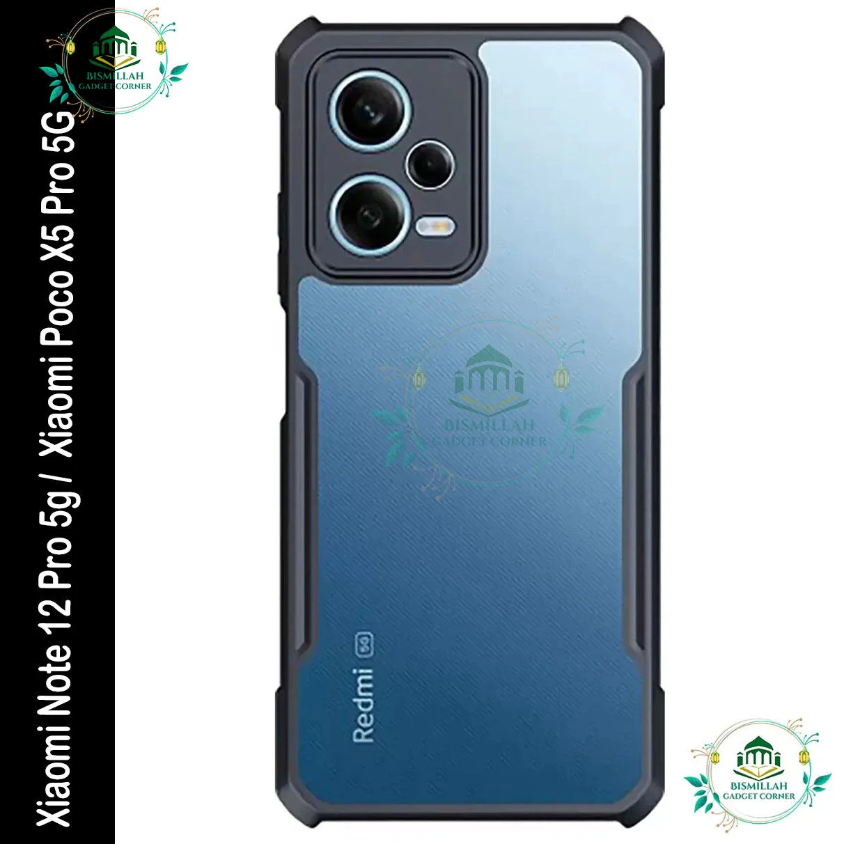 Xundd Back Cover for Xiaomi Note 12 Pro 5g /  Xiaomi Poco X5 Pro 5G Transparent Hybrid Hard PC Back Bumper