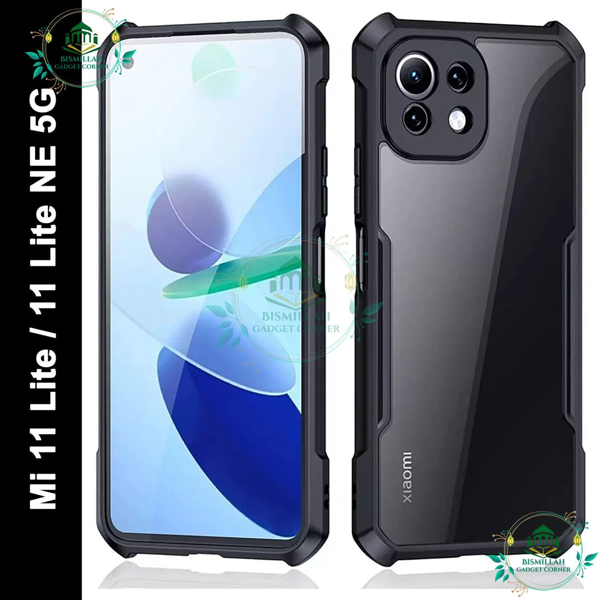 Xundd Back Cover for Xiaomi Mi 11 Lite / Xiaomi Mi11 Lite 5G NE , Xiaomi 11 Lite 5G / Xiaomi 11 Lite 5G NE Transparent Hybrid Hard PC Back Bumper