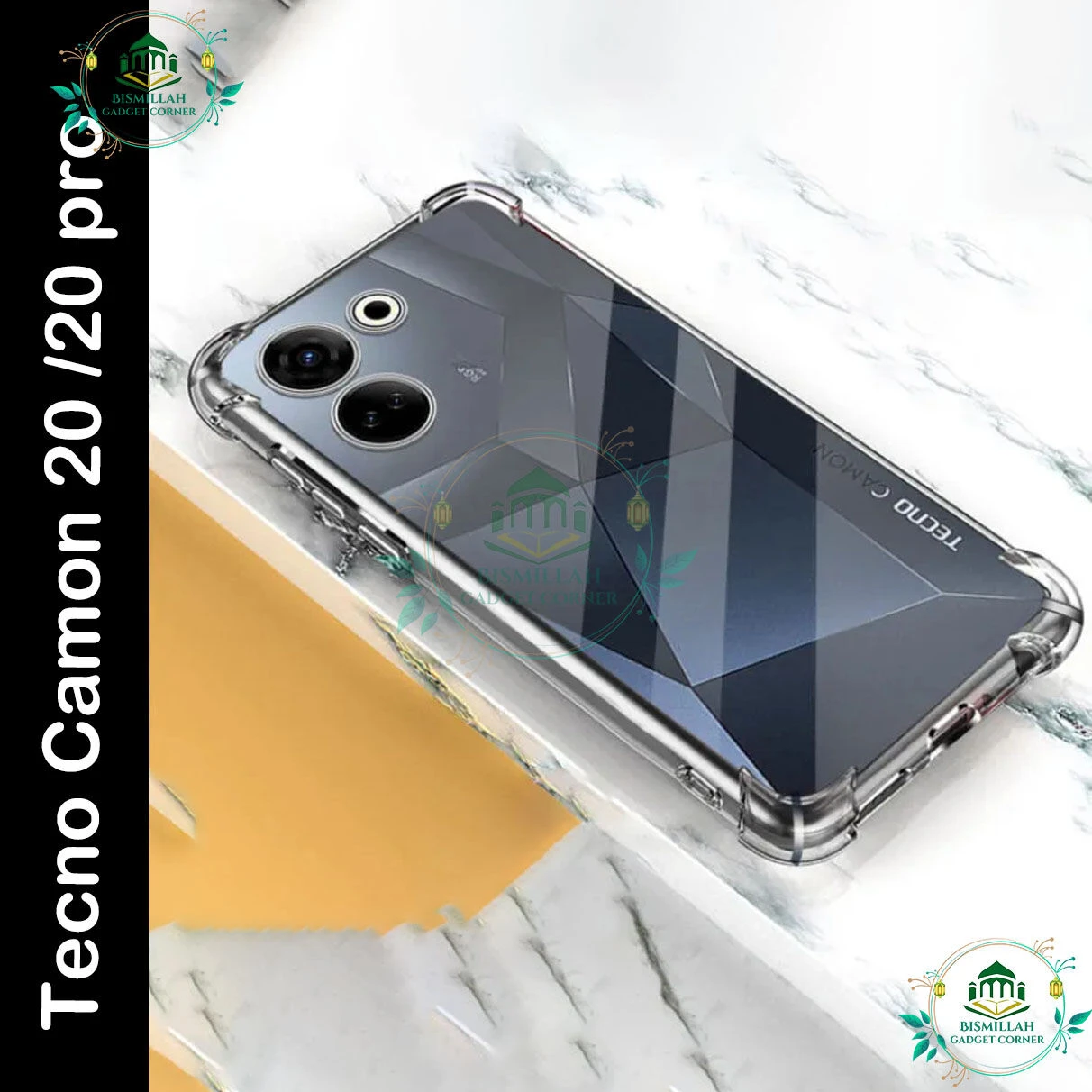 Transparent back cover For Tecno Camon 20 / Tecno Camon 20 Pro Luxury transparent Protect Back Cover Soft Case