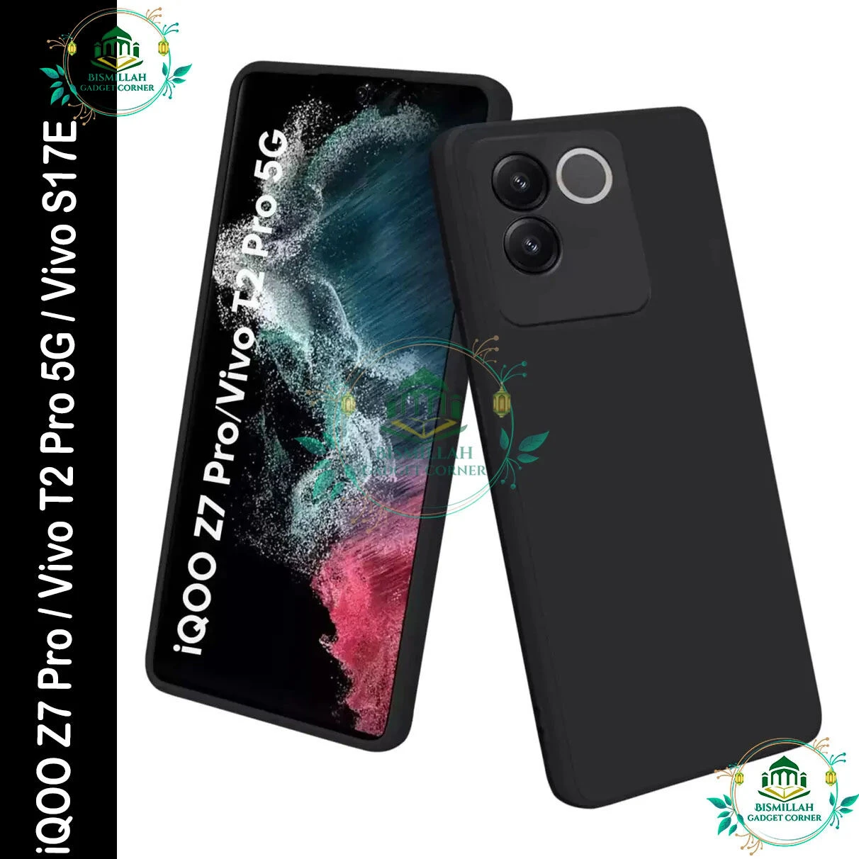 Premium Liquid Silicone Phone case for iQOO Z7 Pro / Vivo T2 Pro 5G / Vivo S17e Liquid Silicon Mobile Back Case Soft Silicone Phone Cover