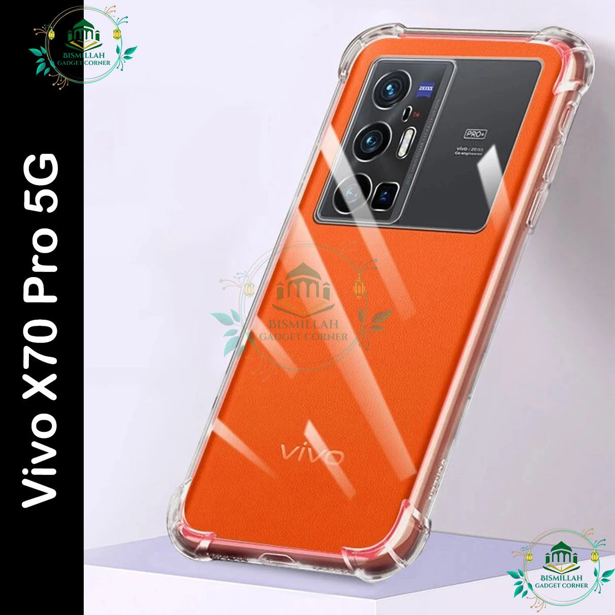 Transparent back cover For vivo x70 pro 5g Luxury transparent Protect Back Cover Soft Case