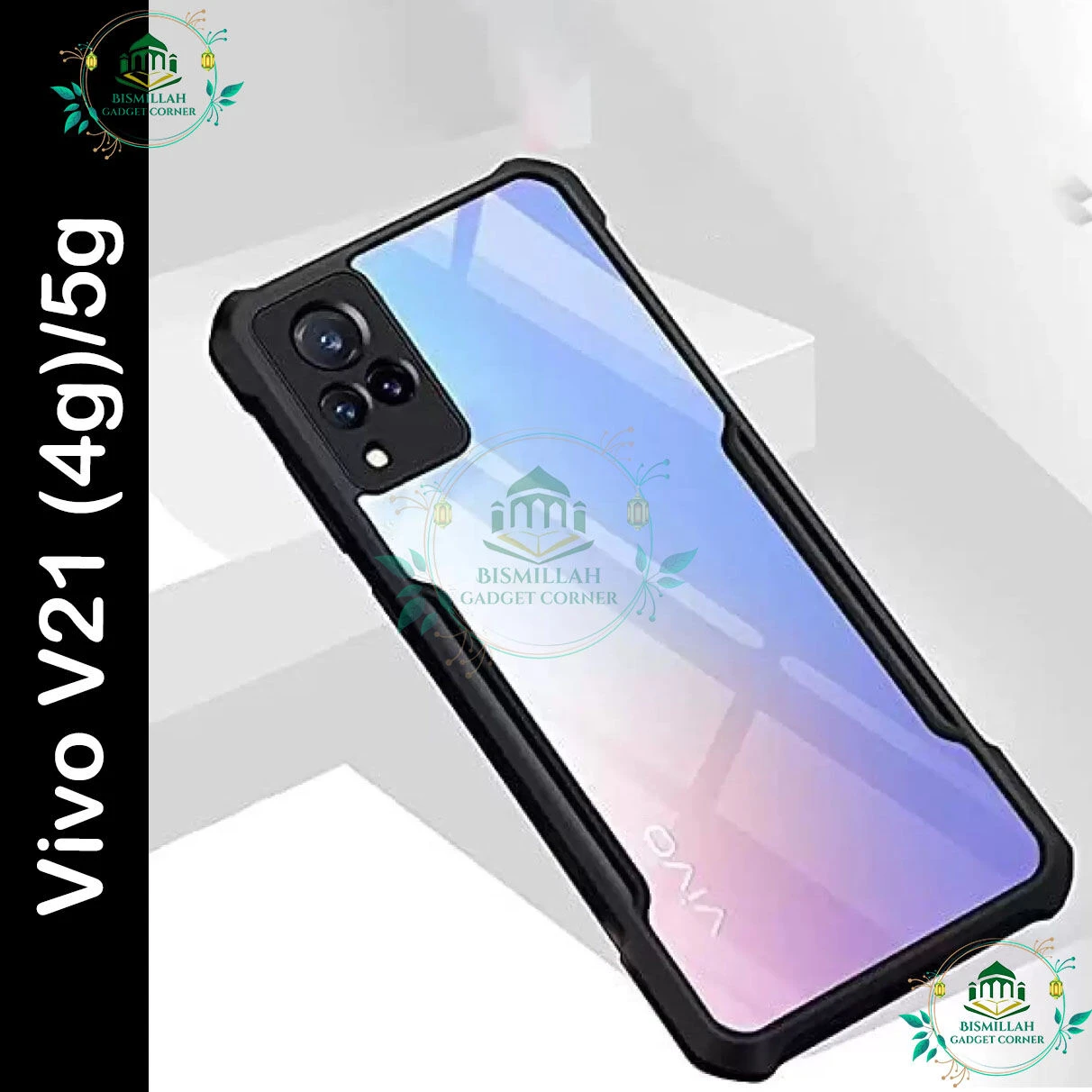 Xundd Back Cover for Vivo V21 (4g)/5g Transparent Hybrid Hard PC Back Bumper