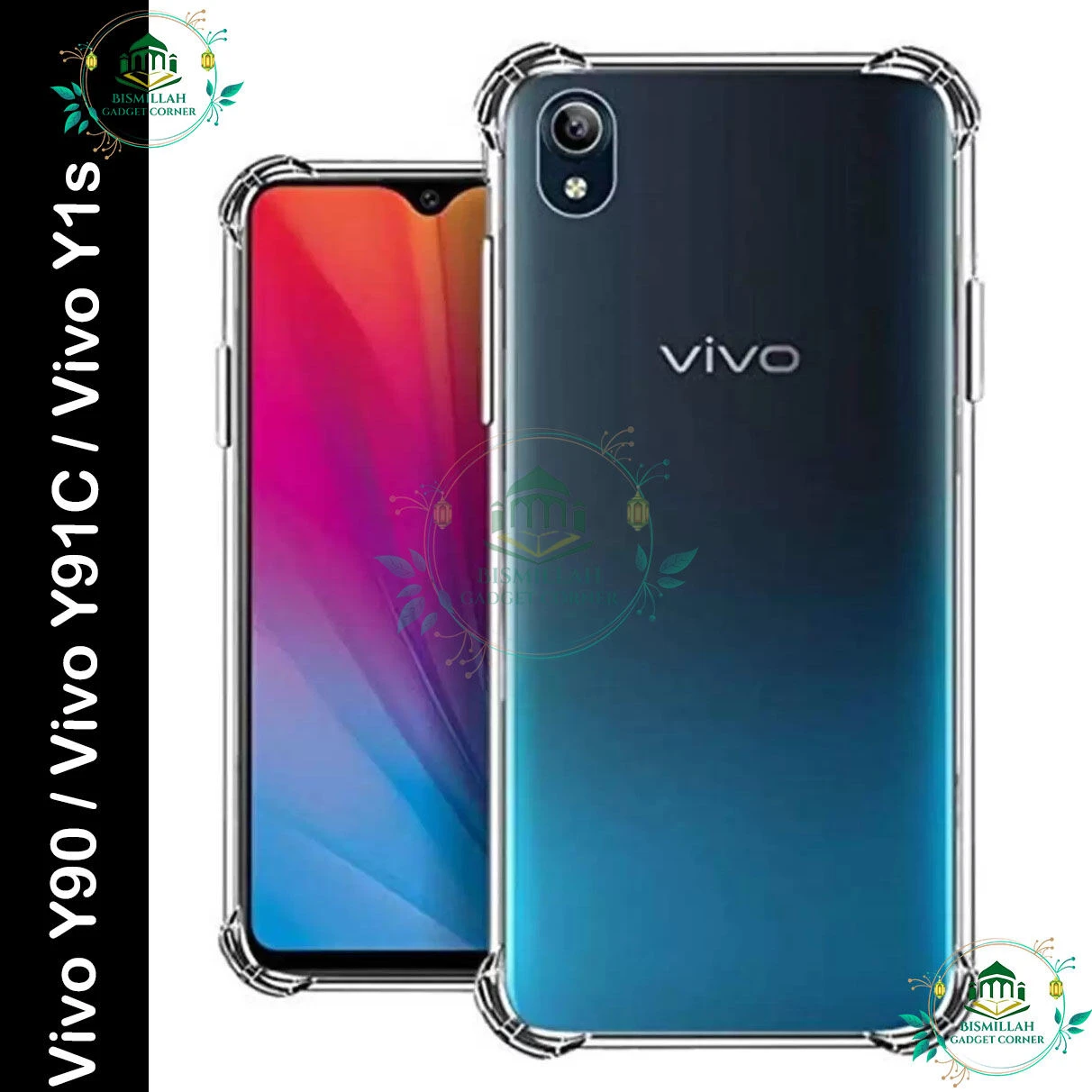 Transparent back cover For Vivo Y90 / Vivo Y91C / Vivo Y1s Luxury transparent Protect Back Cover Soft Case
