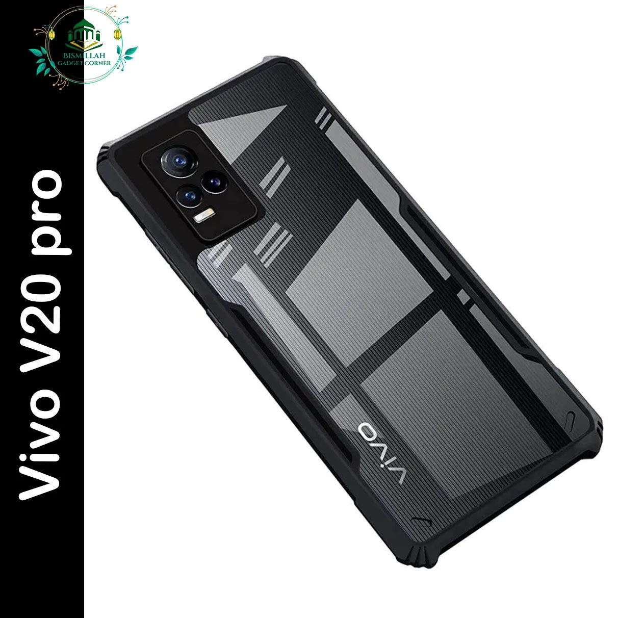 Xundd Back Cover for Vivo V20 pro Transparent Hybrid Hard PC Back Bumper