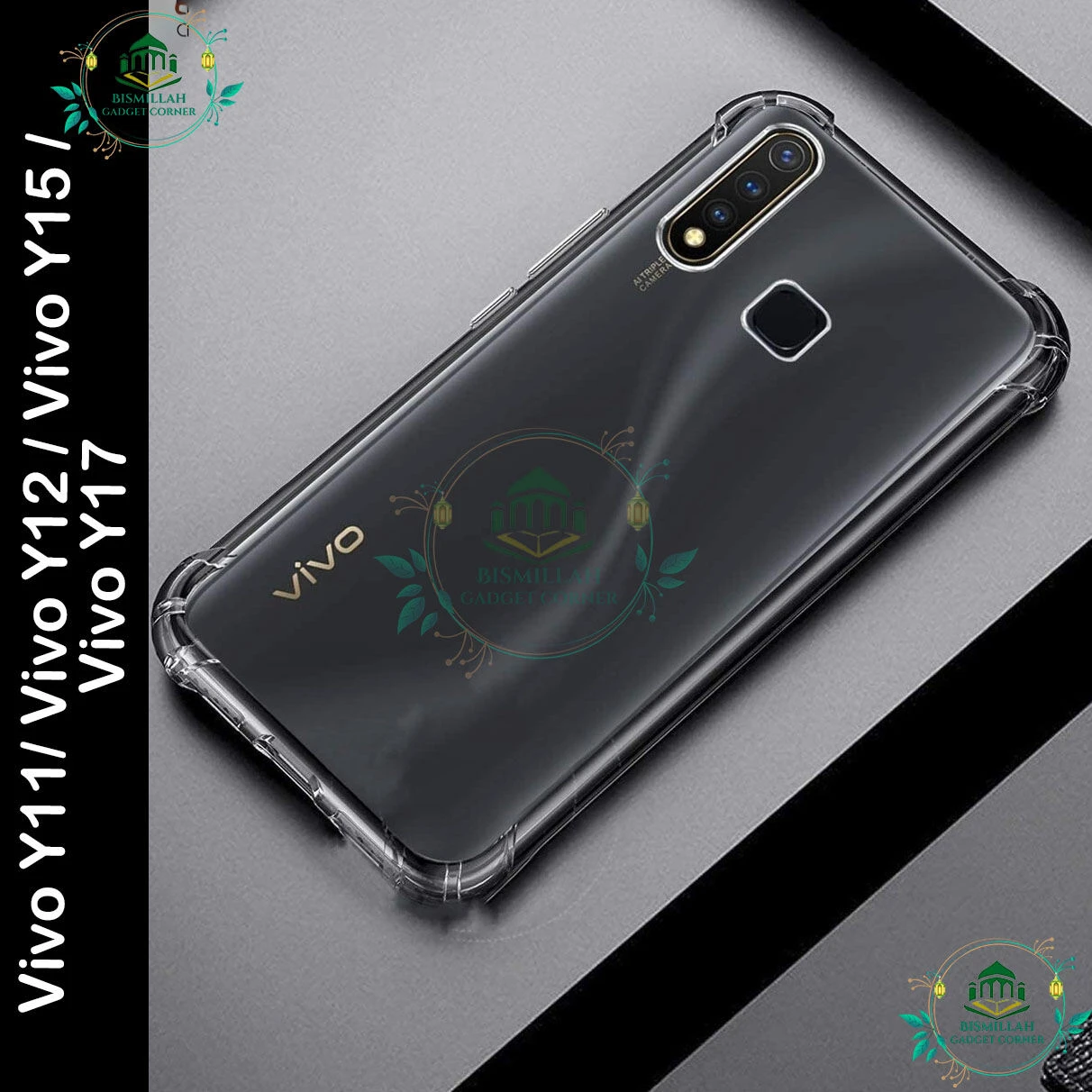Transparent back cover For VIVO Y11 / VIVO Y12 / VIVO Y15 / VIVO Y17 Luxury transparent Protect Back Cover Soft Case