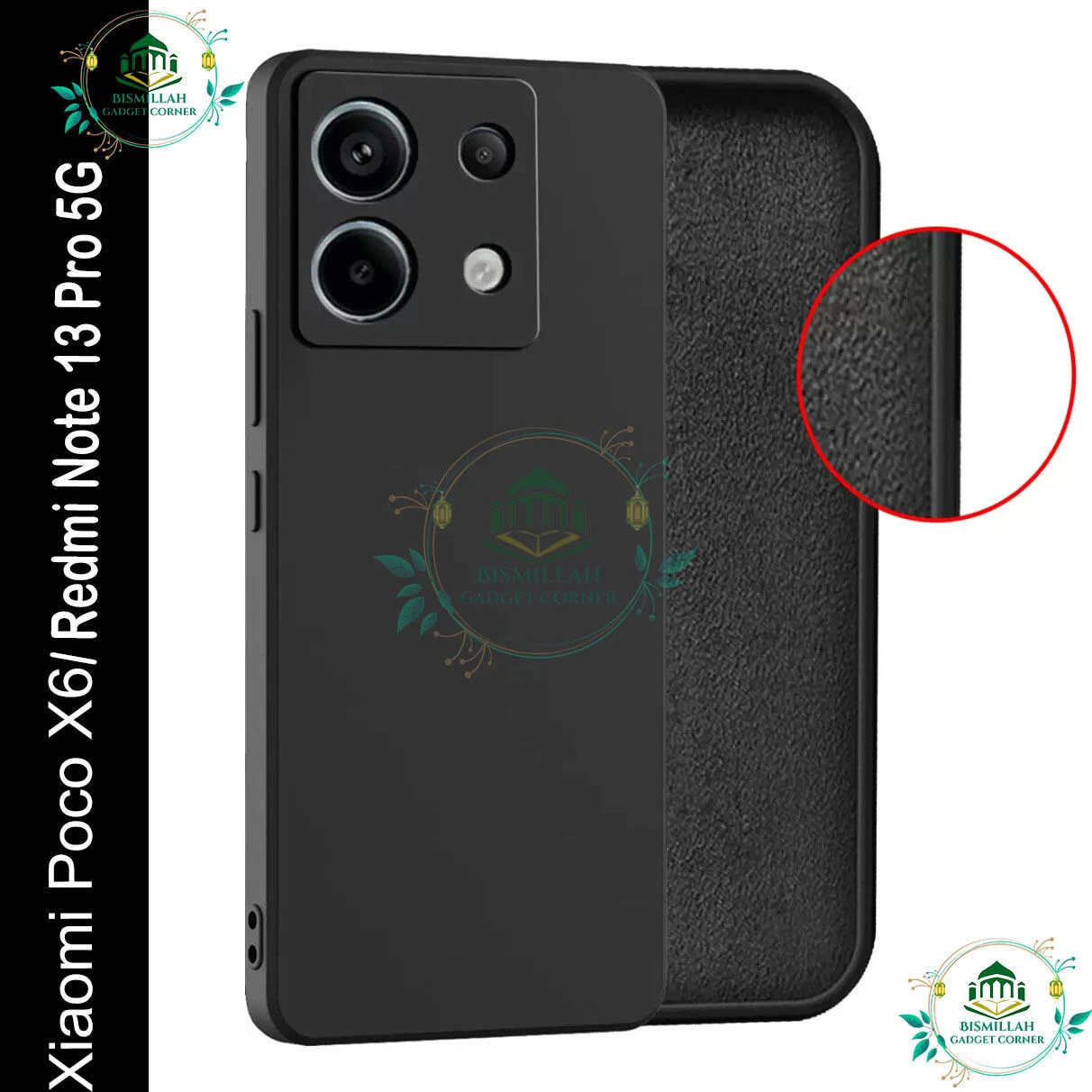 Premium Liquid Silicone Phone case for Xiaomi Redmi Note 13 Pro 5G / Xiaomi Poco X6 5G Liquid Silicon Mobile Back Case Soft Silicone Phone Cover - মোবাইল ফোন - Phoneo