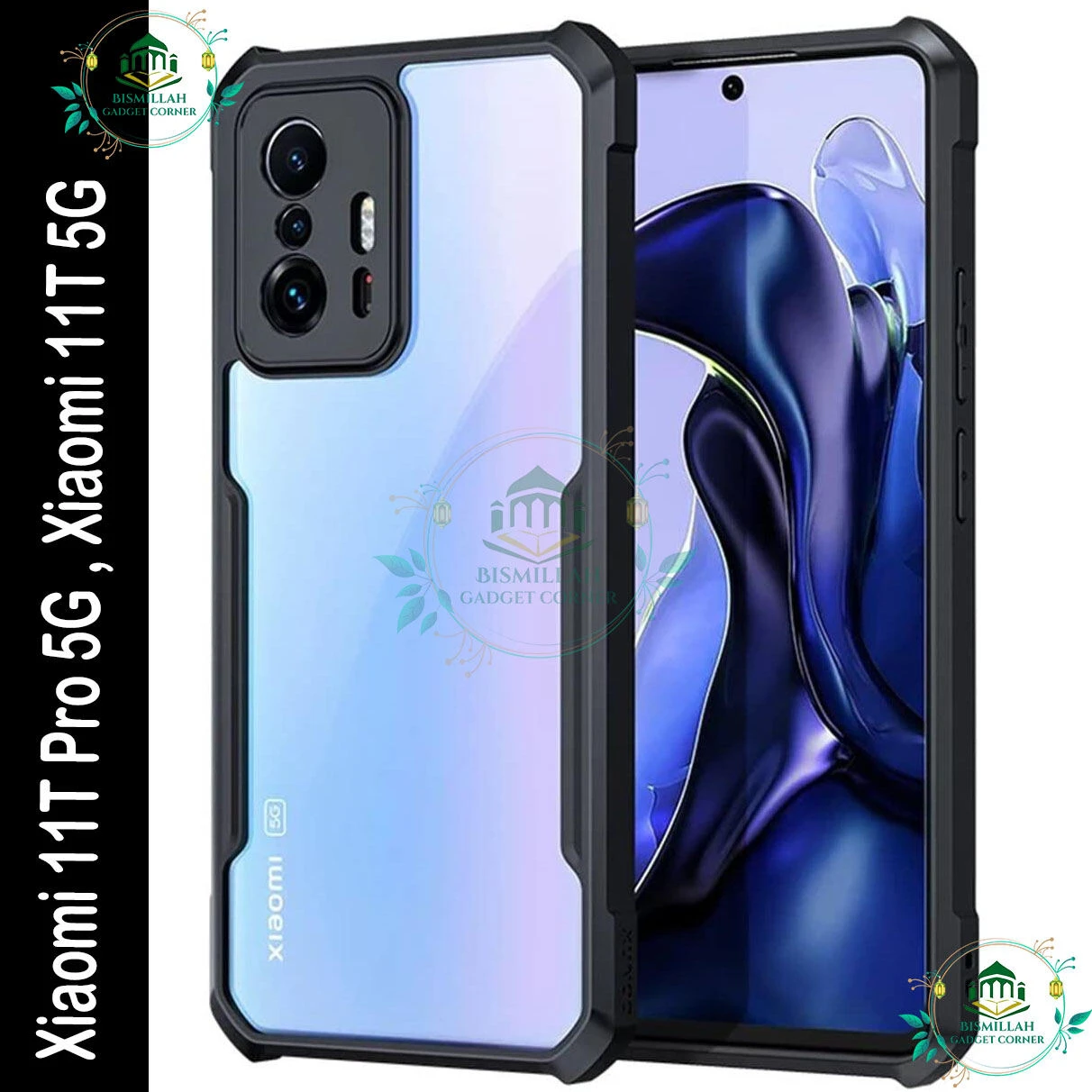 Xundd Back Cover for Xiaomi 11T Pro 5G , Xiaomi 11T 5G Transparent Hybrid Hard PC Back Bumper