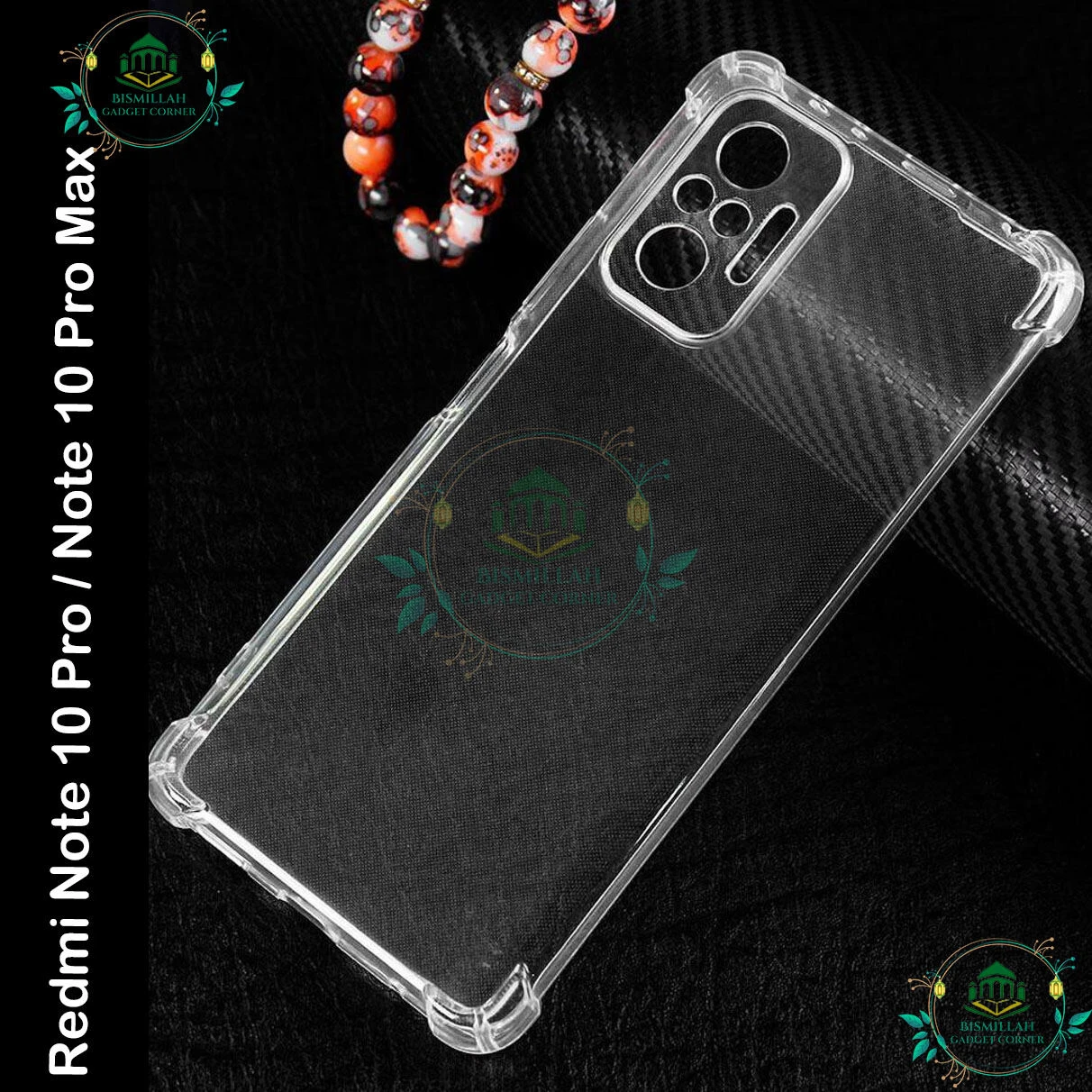 Transparent back cover For Xiaomi  Redmi Note 10 Pro , Xiaomi Redmi Note 10 Pro Max Luxury transparent Protect Back Cover Soft Case