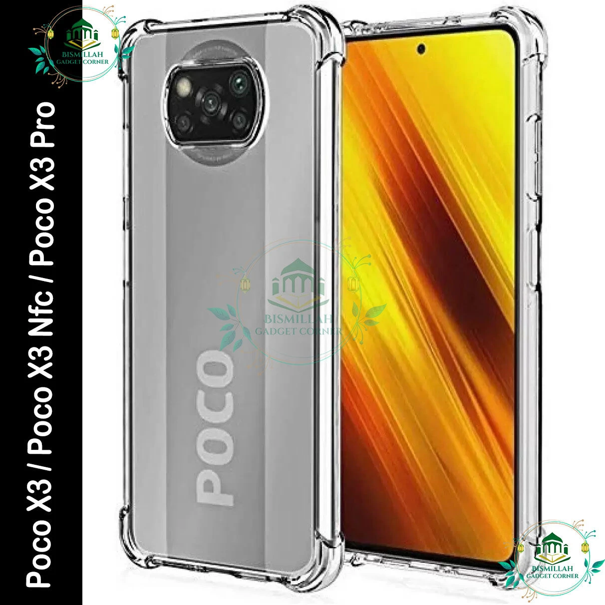 Transparent back cover For xiaomi Poco X3 / Poco X3 Nfc / Poco X3 Pro Luxury transparent Protect Back Cover Soft Case