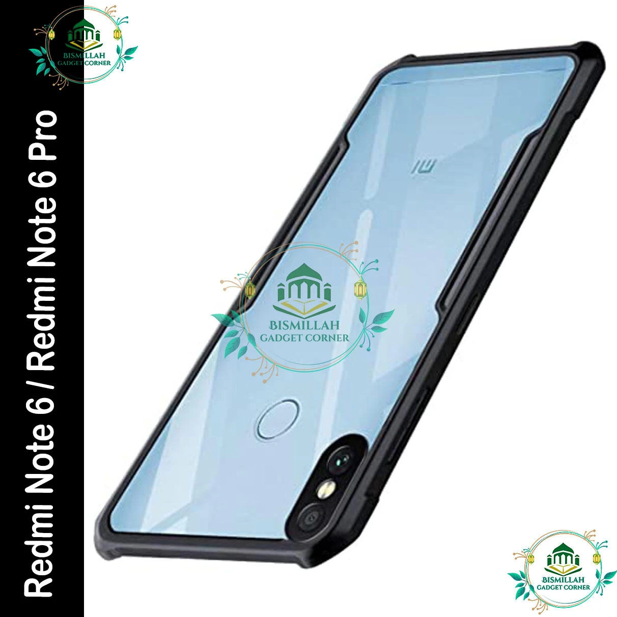 Xundd Back Cover for Xiaomi Redmi Note 6 / Redmi Note 6 Pro Transparent Hybrid Hard PC Back Bumper