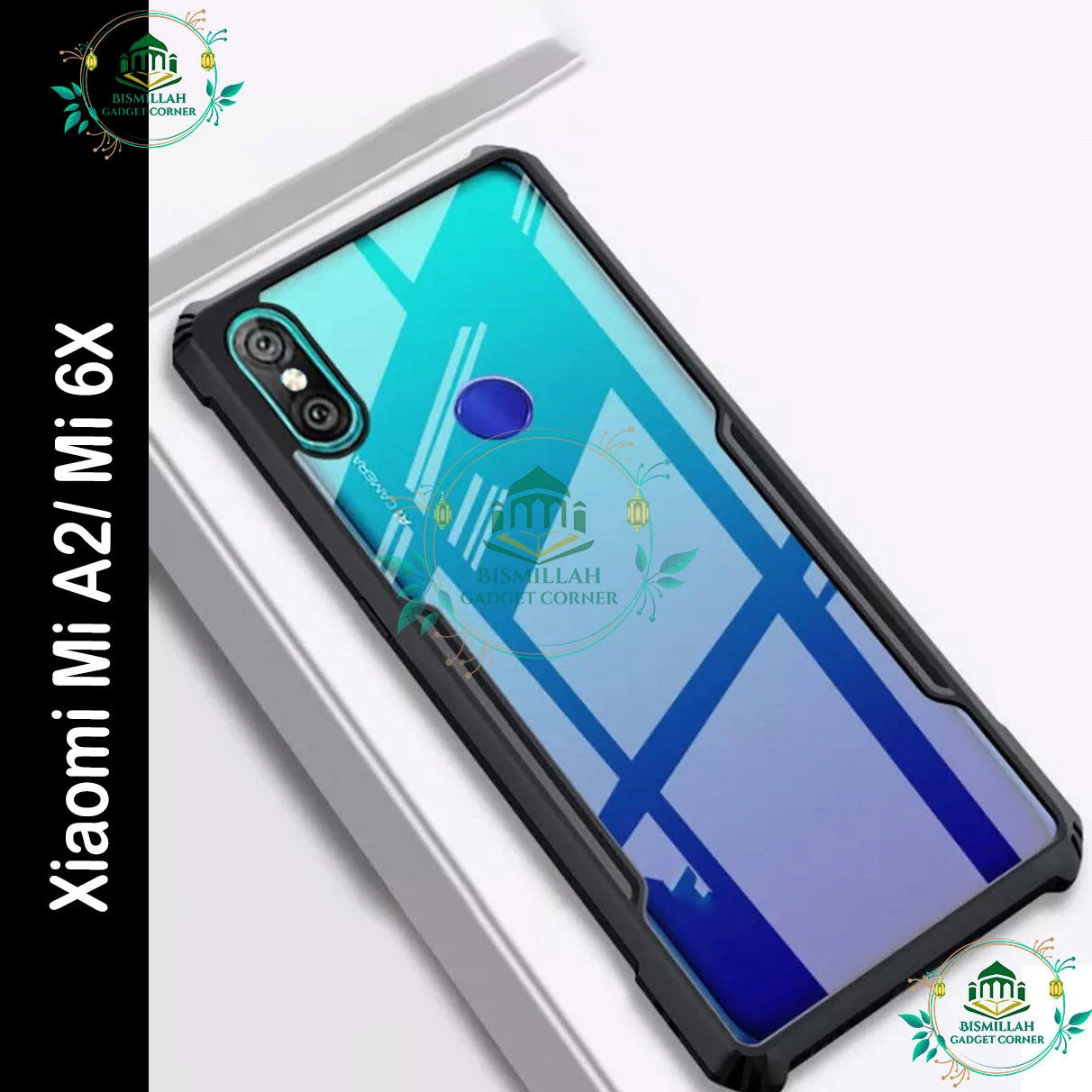 Xundd Back Cover for Xiaomi Mi A2 / Mi 6X Transparent Hybrid Hard PC Back Bumper