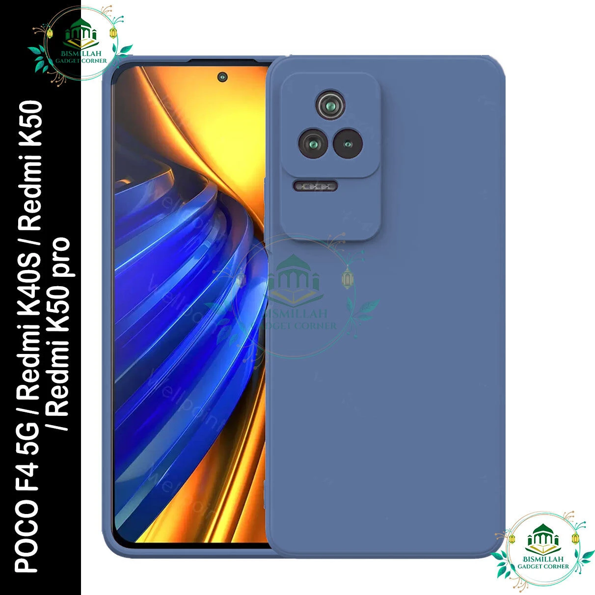 Premium Liquid Silicone Phone case for Xiaomi Poco F4 5G / Redmi K40S / Redmi K50 5G / Redmi K50 Pro Liquid Silicon Mobile Back Case Soft Silicone Phone Cover