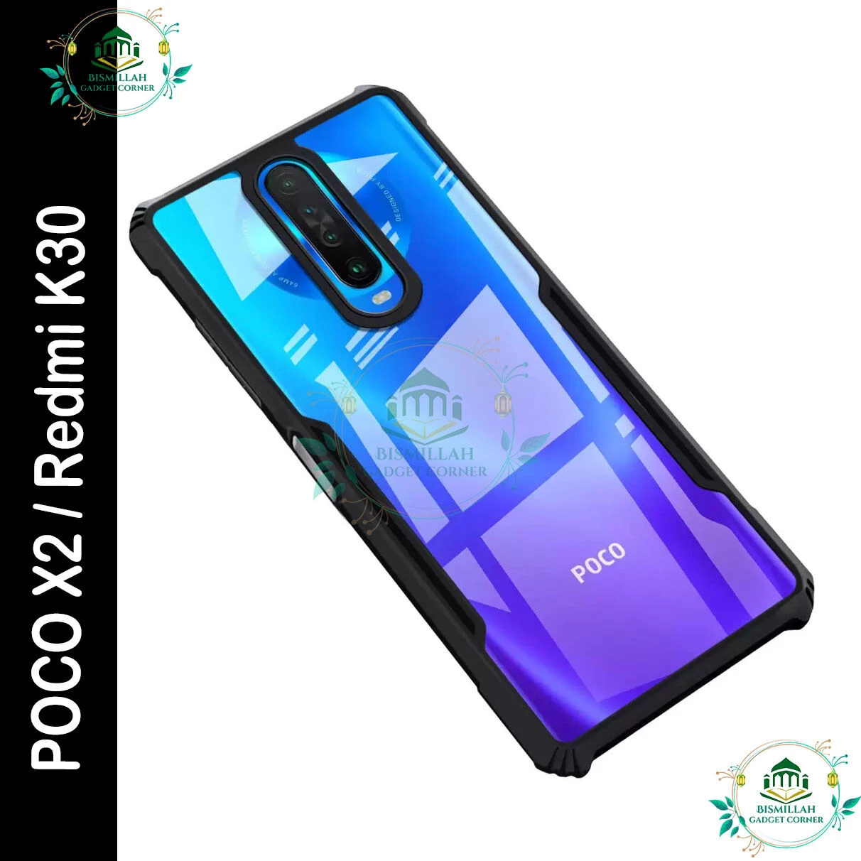 Xundd Back Cover for Xiaomi Poco X2 / Xiaomi Redmi K30 Transparent Hybrid Hard PC Back Bumper