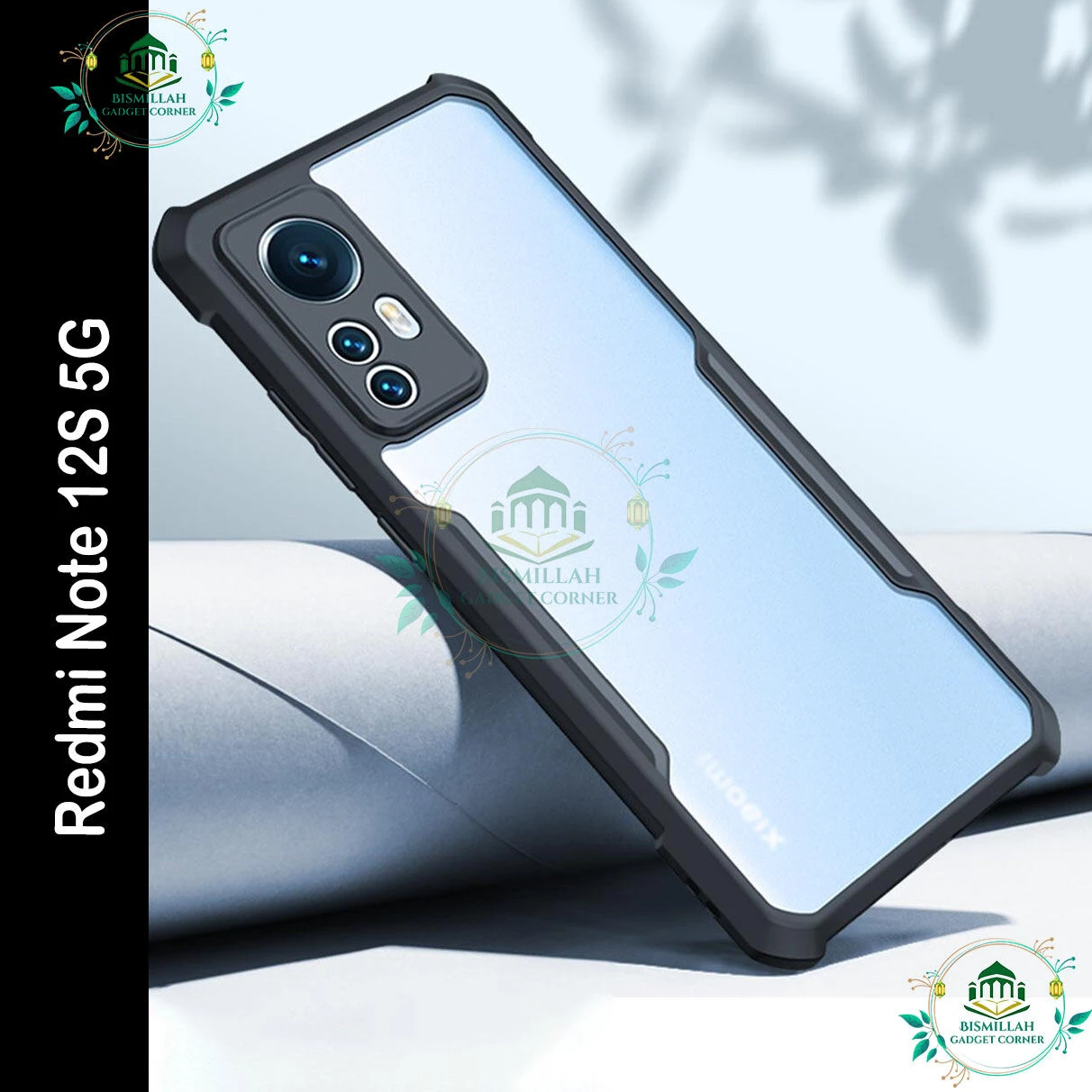 Xundd Back Cover for Xiaomi Redmi Note 12S Transparent Hybrid Hard PC Back Bumper