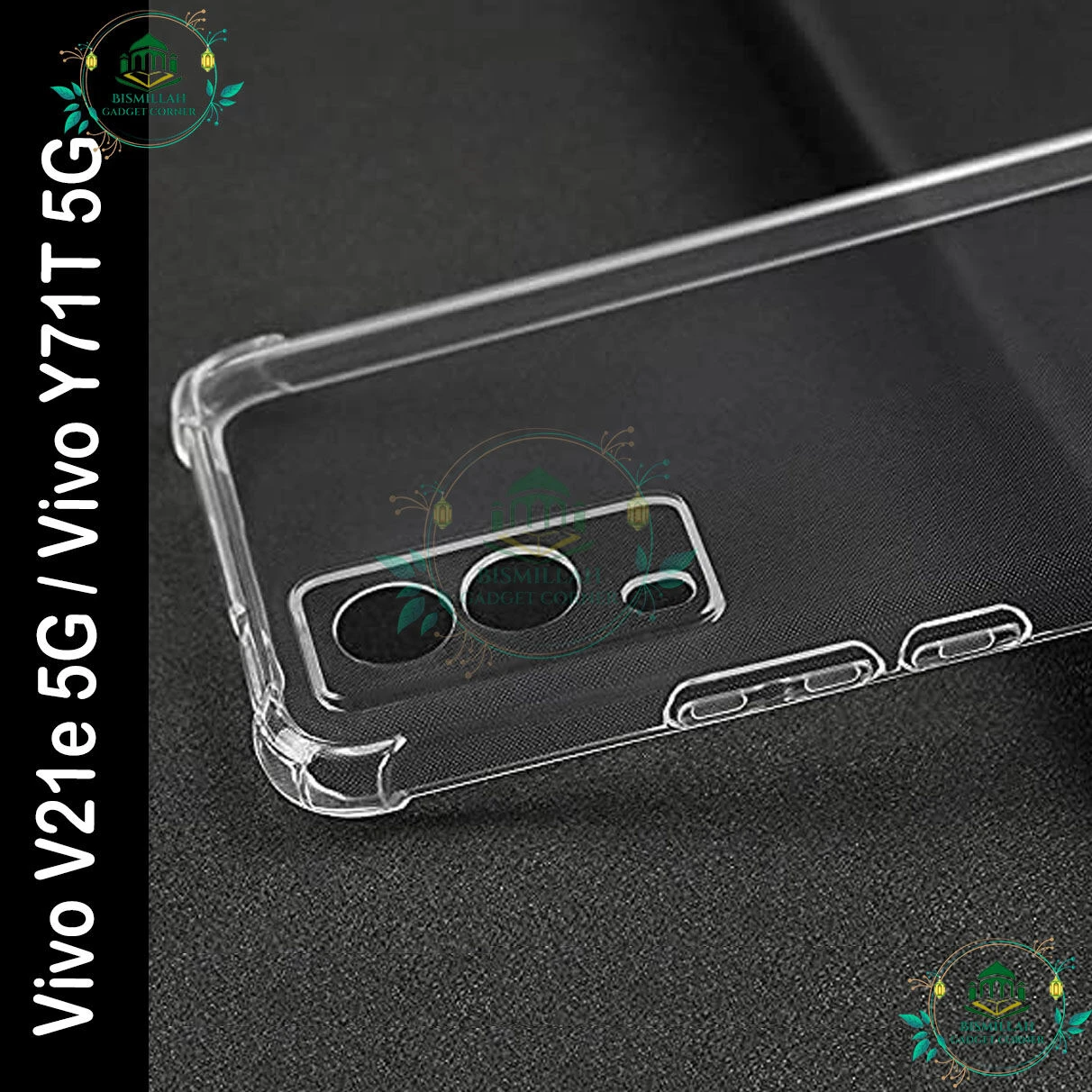 Transparent back cover For Vivo V21e 5G / Vivo Y71T 5G Luxury transparent Protect Back Cover Soft Case
