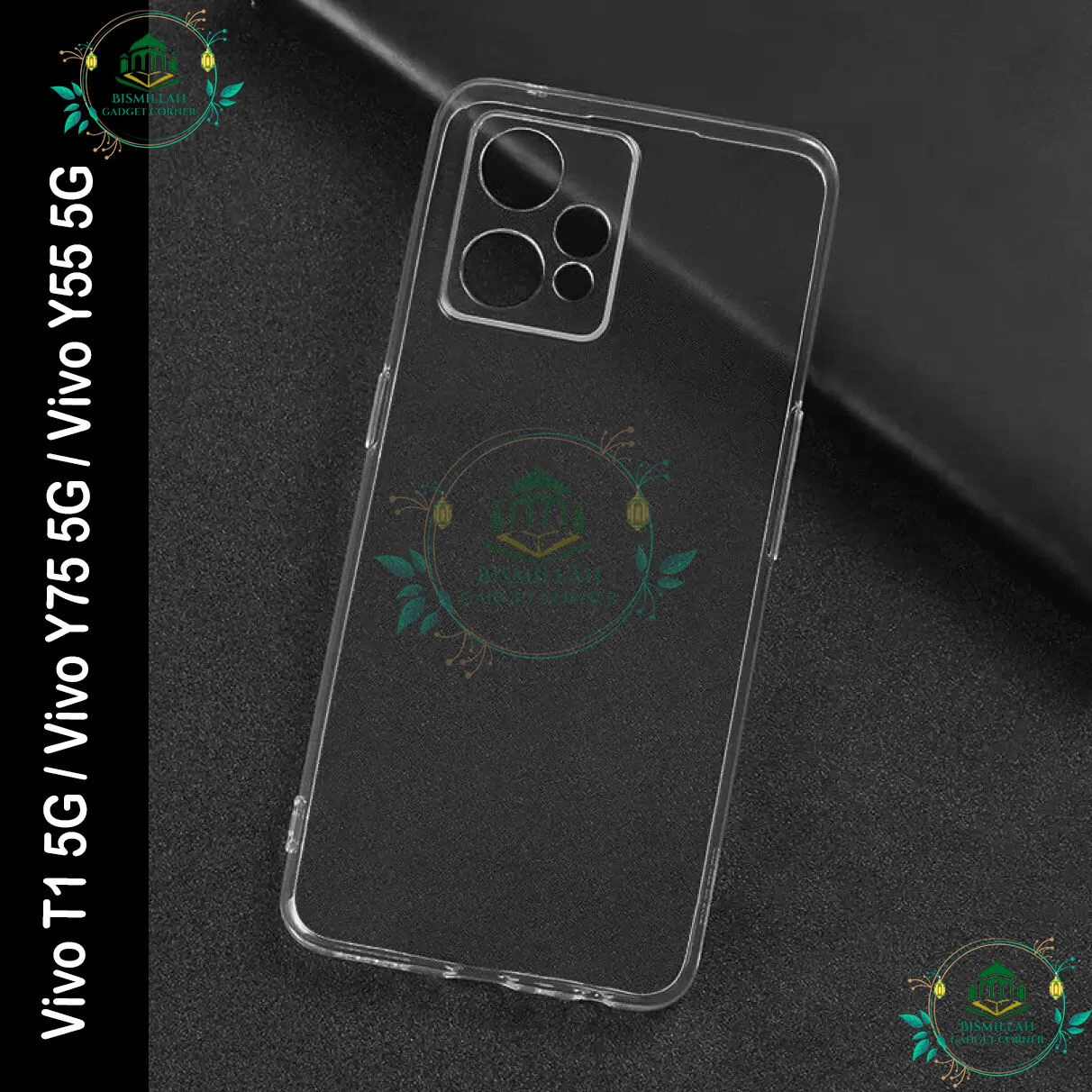 Transparent back cover For Vivo T1 5G / Vivo Y75 5G / Vivo Y55 5G Luxury transparent Protect Back Cover Soft Case
