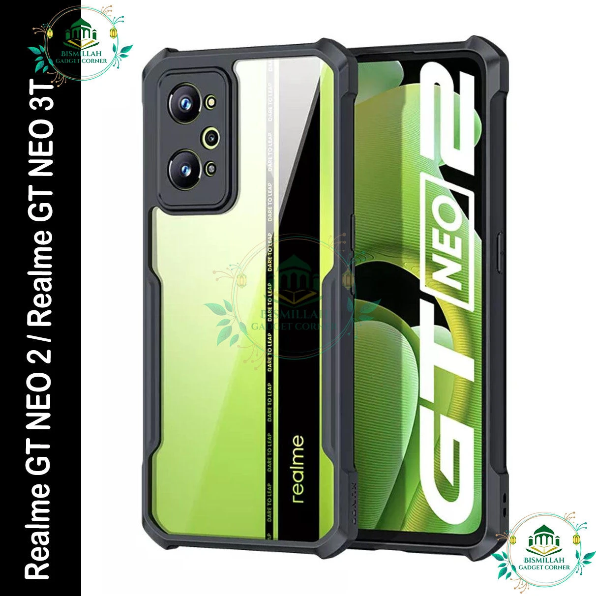 Xundd Back Cover for Realme GT NEO 2 / Realme GT NEO 3T Transparent Hybrid Hard PC Back Bumper