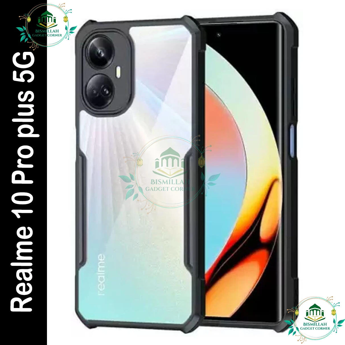 Xundd Back Cover for Realme 10 pro plus 5G / Realme 10 pro+ 5G Transparent Hybrid Hard PC Back Bumper