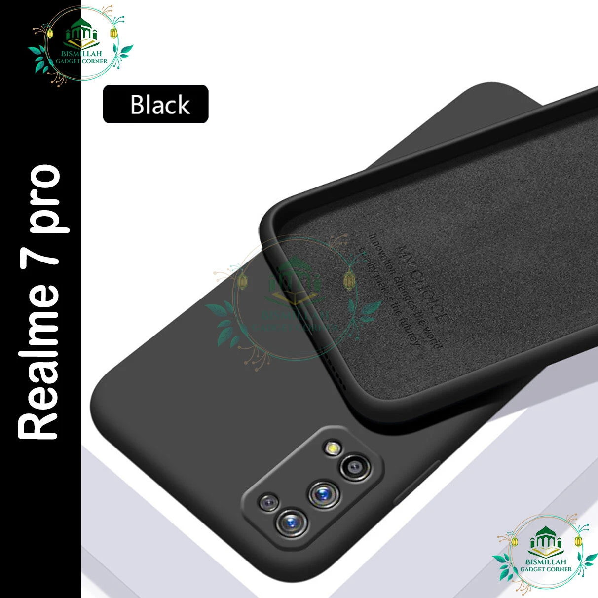 Premium Liquid Silicone Phone case for Realme 7 pro Liquid Silicon Mobile Back Case Soft Silicone Phone Cover