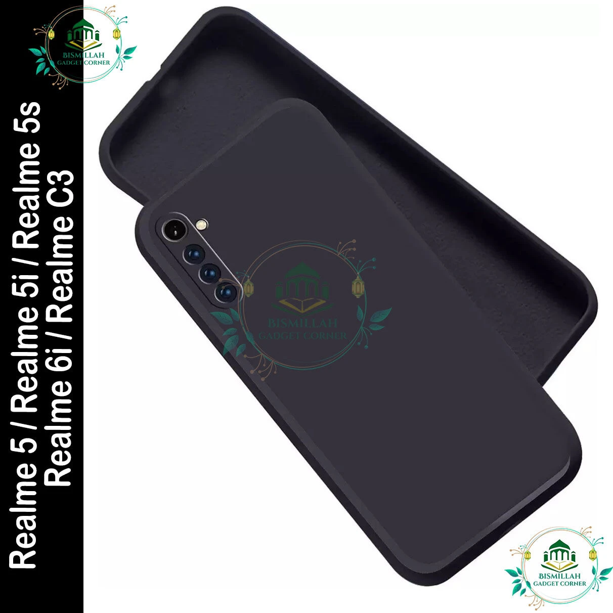 Premium Liquid Silicone Phone case for Realme 5 / Realme 5i / Realme 5s / Realme 6i / Realme C3 Liquid Silicon Mobile Back Case Soft Silicone Phone Cover