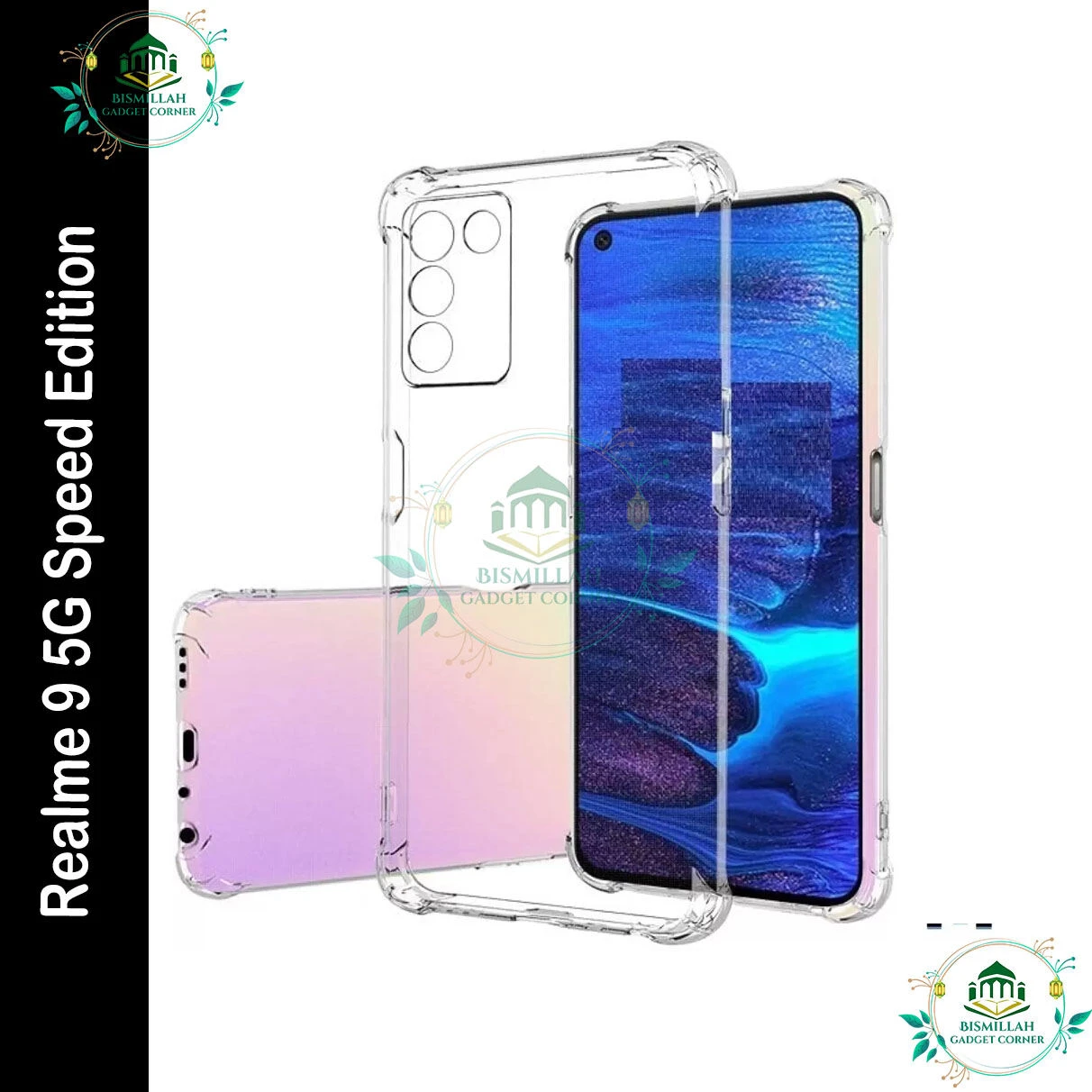 Transparent back cover For Realme 9 5G Speed Edition Luxury transparent Protect Back Cover Soft Case