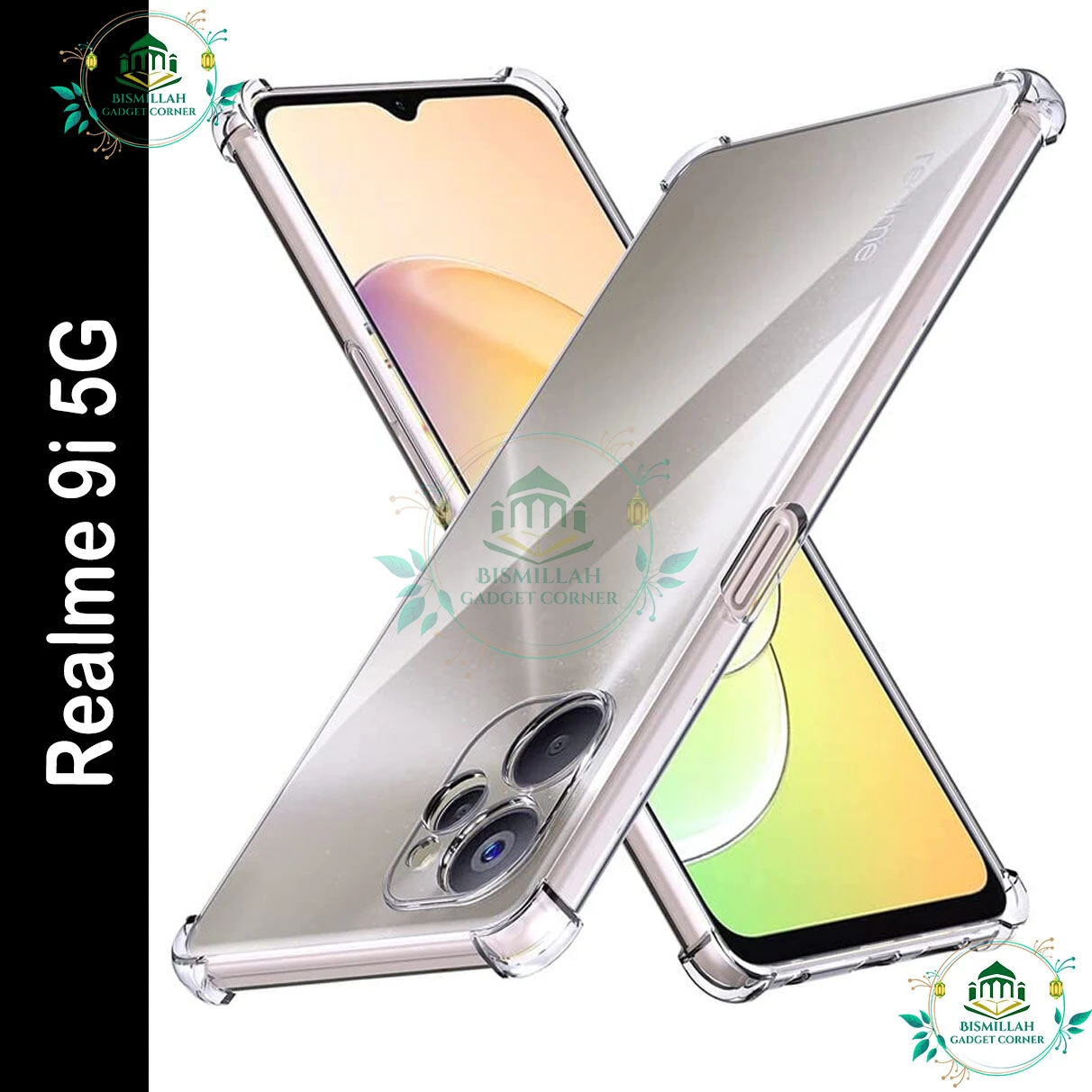 Transparent back cover For Realme 9i 5G Luxury transparent Protect Back Cover Soft Case