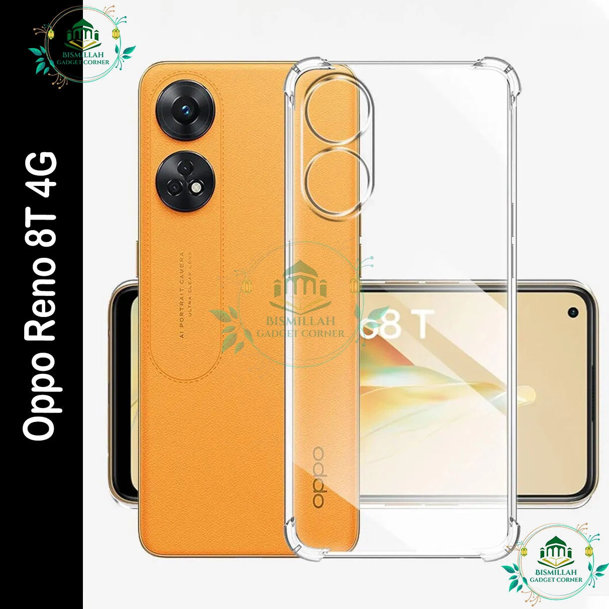 Transparent back cover For Oppo Reno 8T 4G / Oppo Reno8 T 4G Luxury transparent Protect Back Cover Soft Case