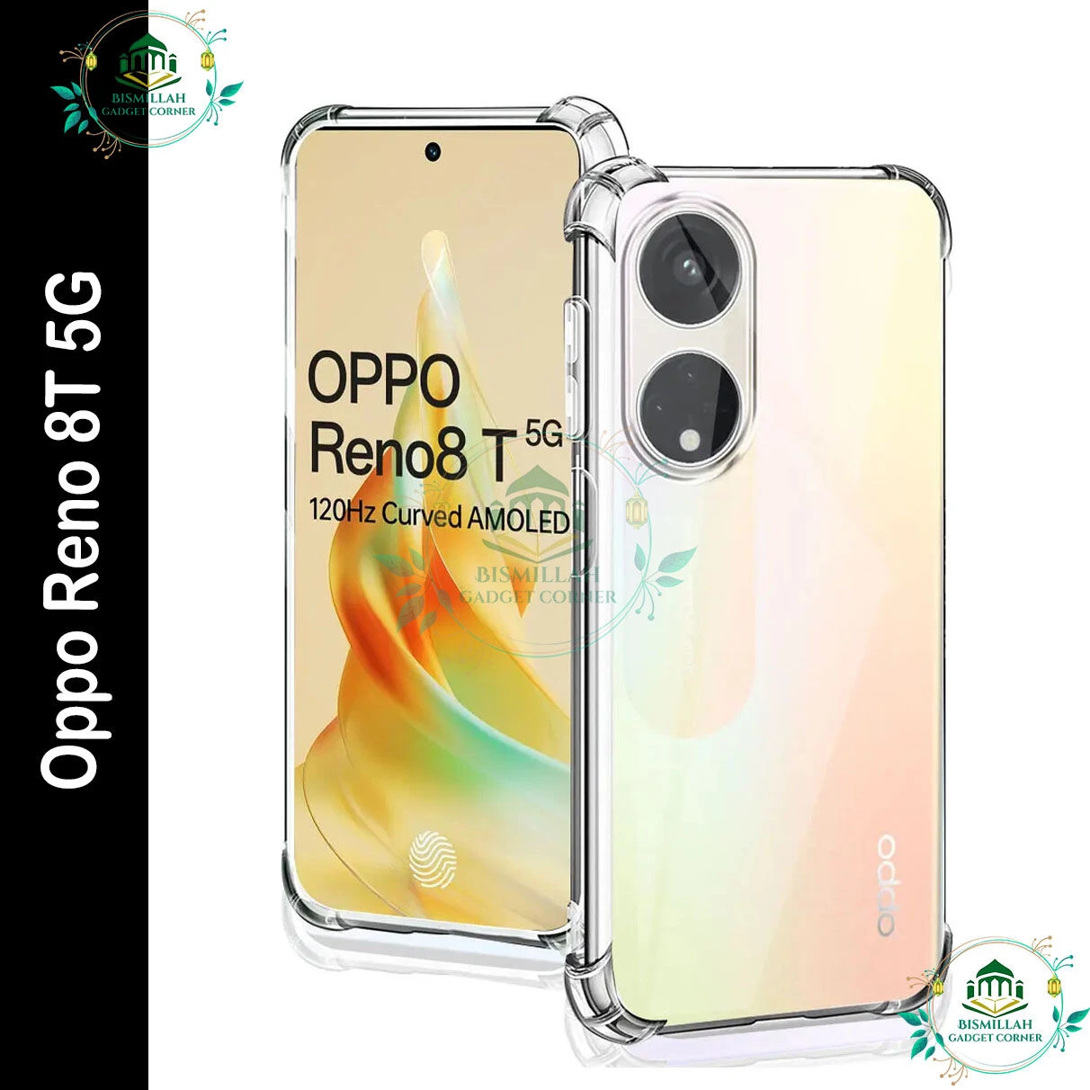 Transparent back cover For Oppo Reno 8T 5G / Oppo Reno8 T 5G Luxury transparent Protect Back Cover Soft Case