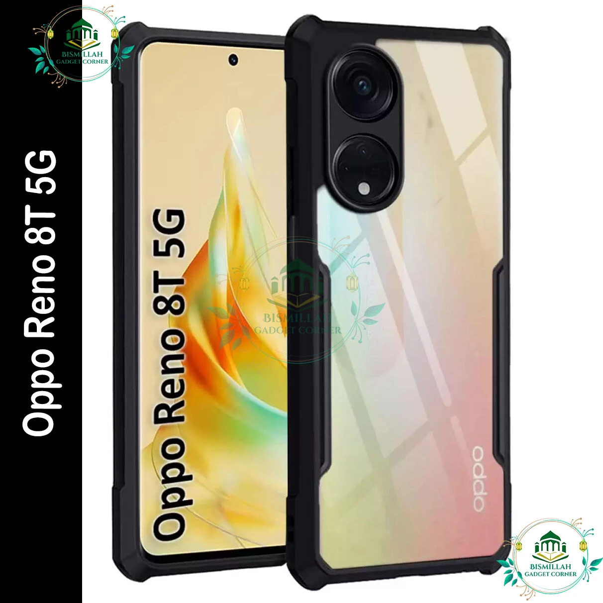 Xundd Back Cover for Oppo Reno 8T 5G / Oppo Reno8 T 5G Transparent Hybrid Hard PC Back Bumper